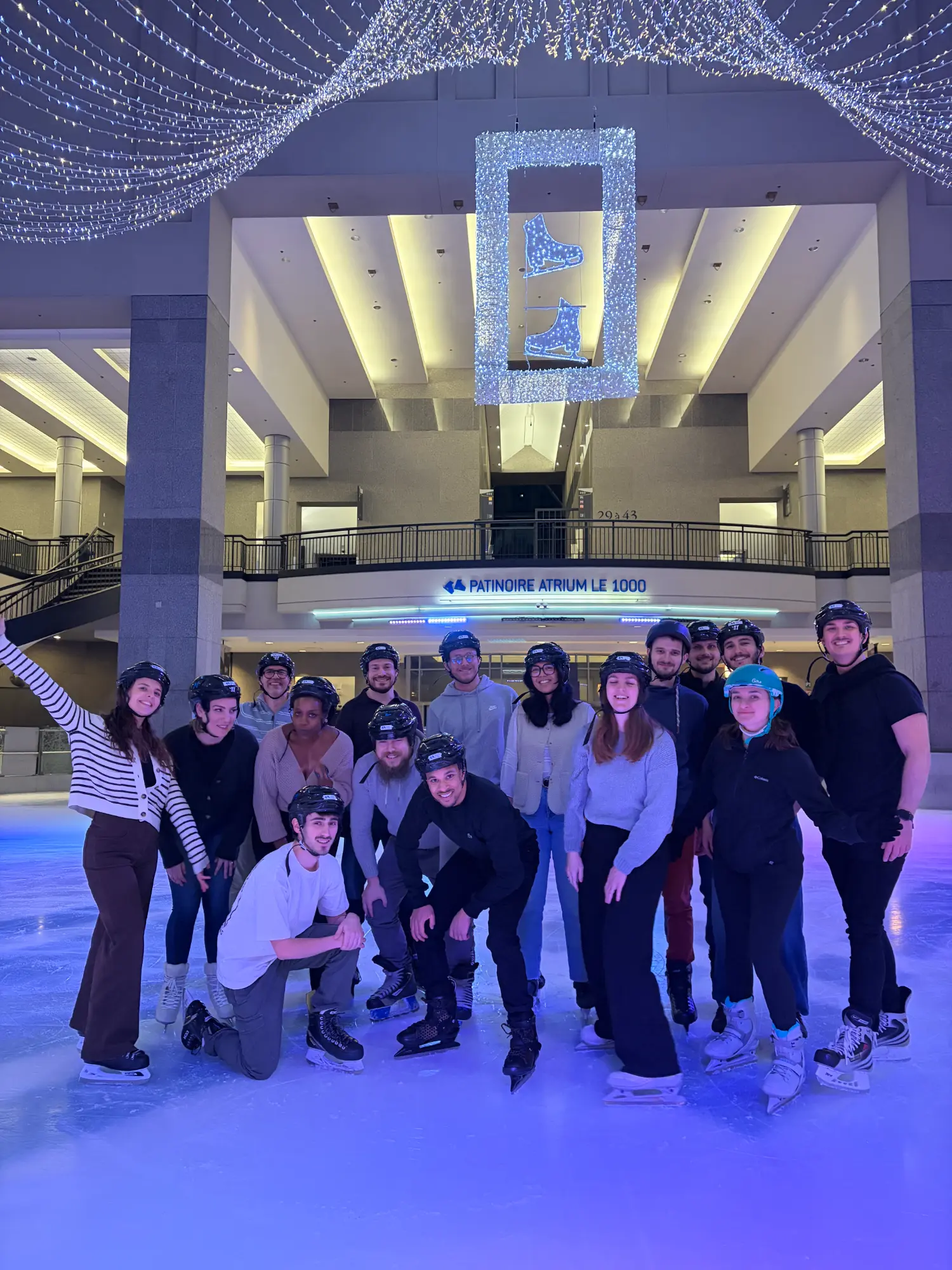 Activité patinage pour nos collaborateurs, à l'occasion d'un 5à7 convivial.