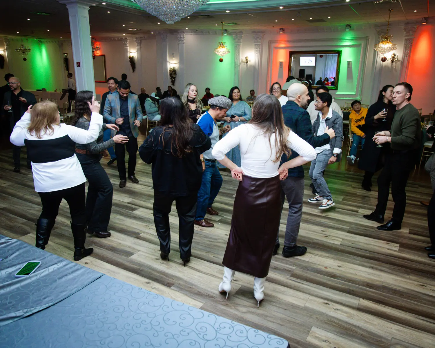 Team members dancing at Tayco's 2025 Holiday Party