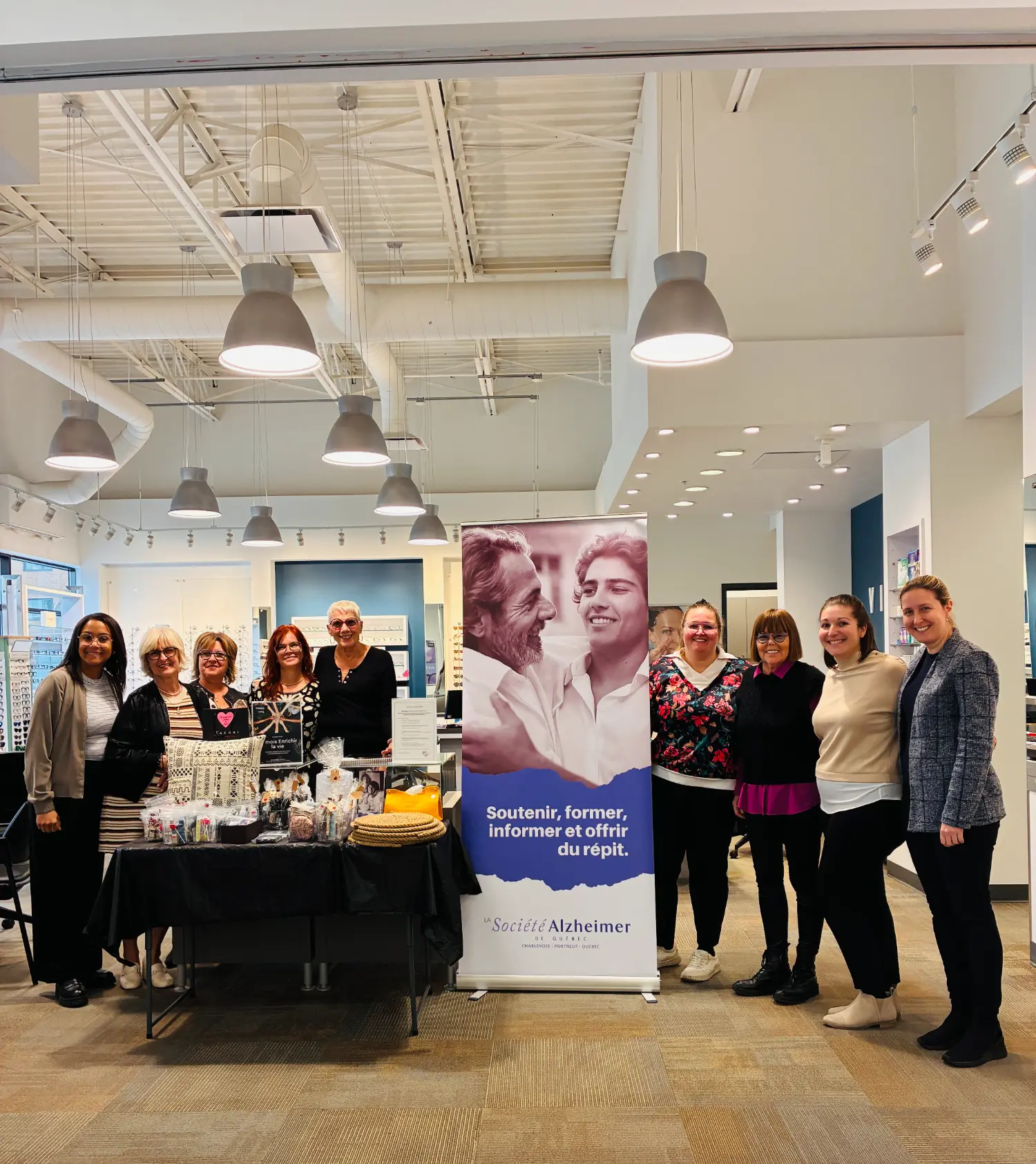 Our team from Visique - Cap-Rouge raising money for their charity of choice during Enhancing Life Month 2025.