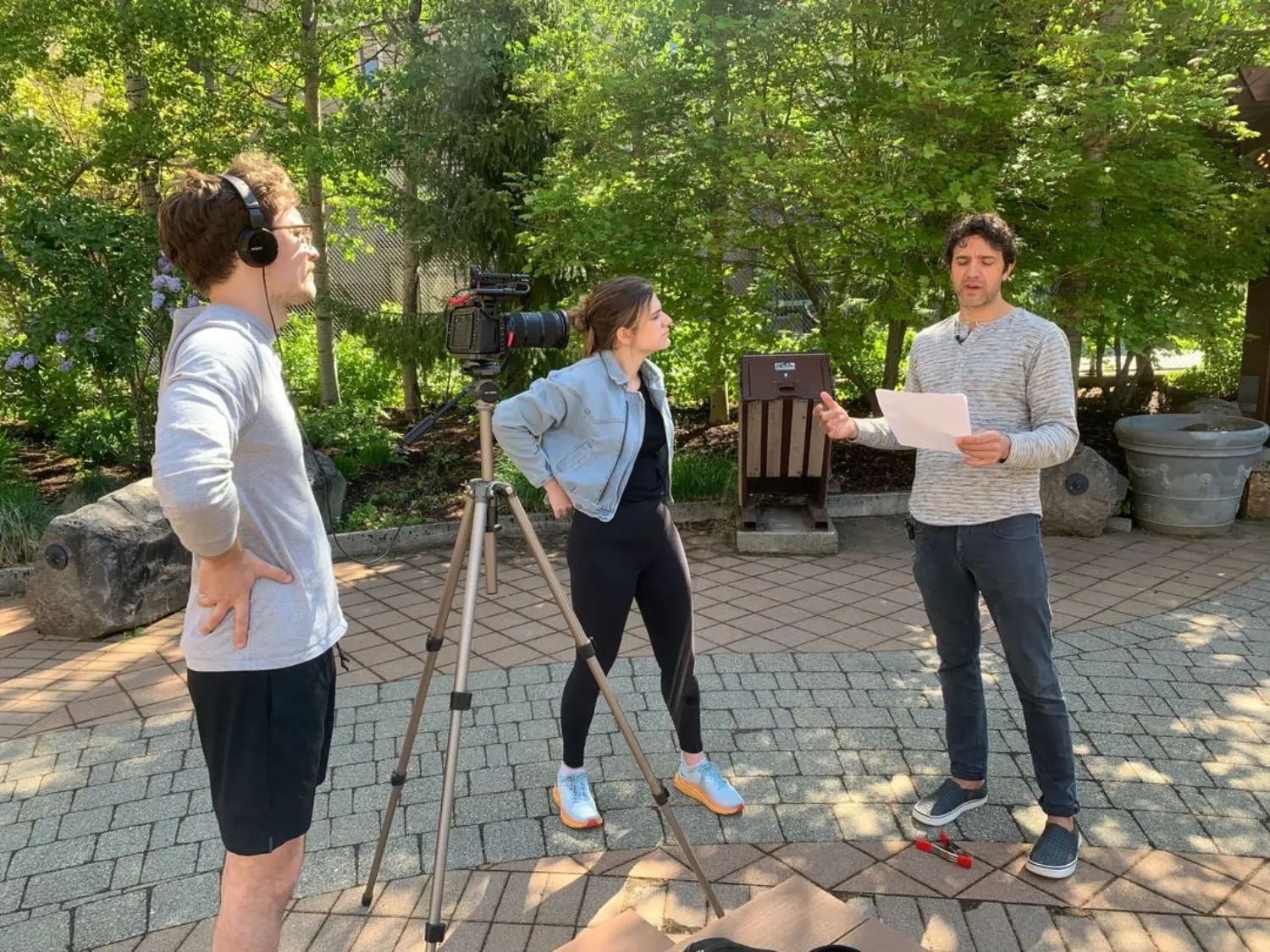 GTM team filming promotional material!