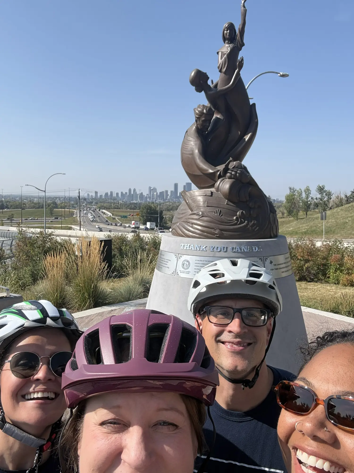 Teambuilding Day - The Amazing Pace! International Avenue Scavenger Hunt. This team chose to ride their bikes.