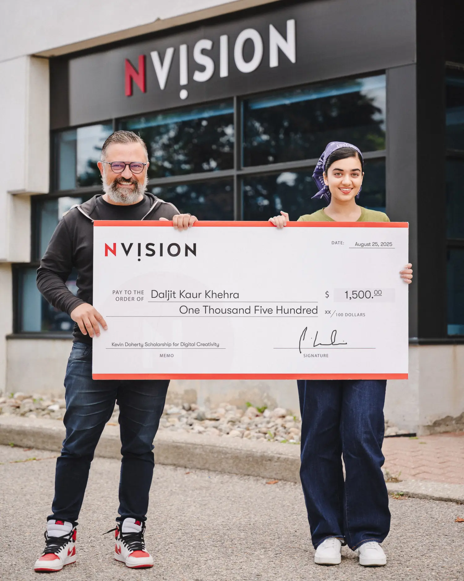 “A bright future starts with bold ideas. Congratulations on your creative design scholarship!
