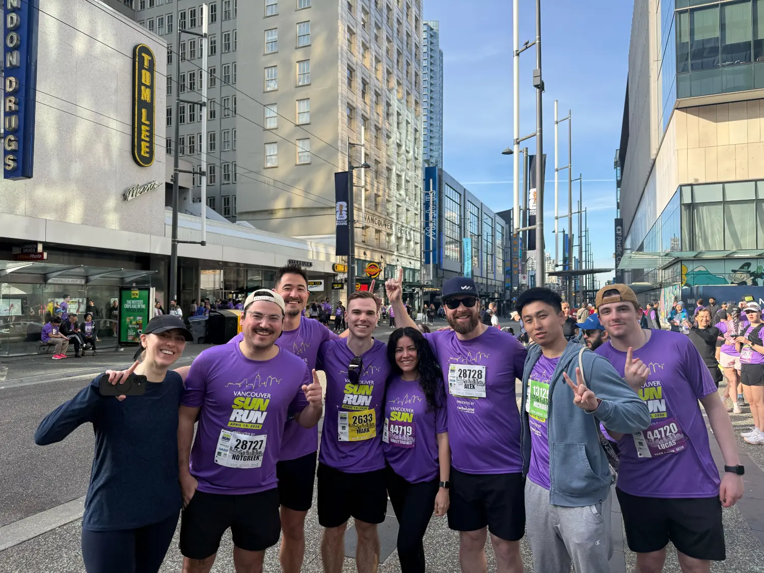 Traction team embracing well-being together at the 2026 Vancouver Sun Run!