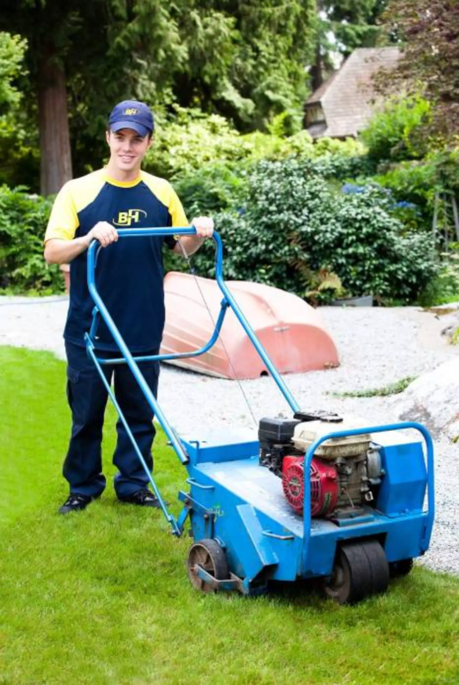 Aeration hard at work