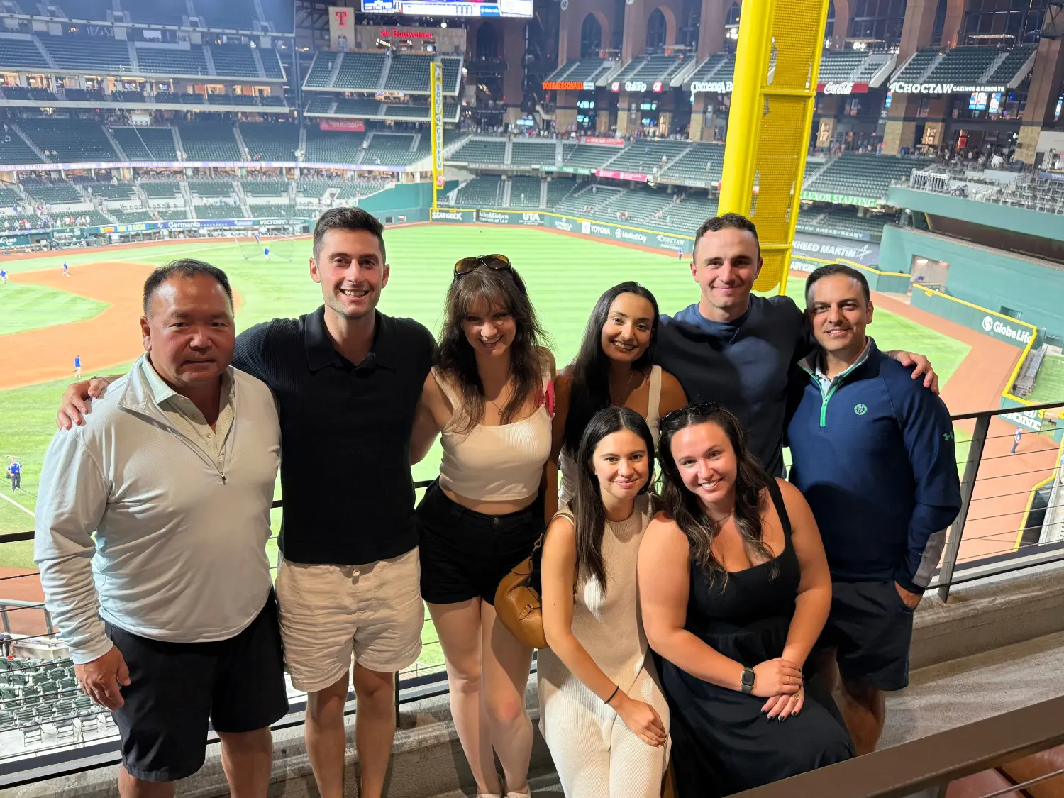 A little downtime, and a lot of team energy - Carpedians enjoying some fun off the clock at an MLB game