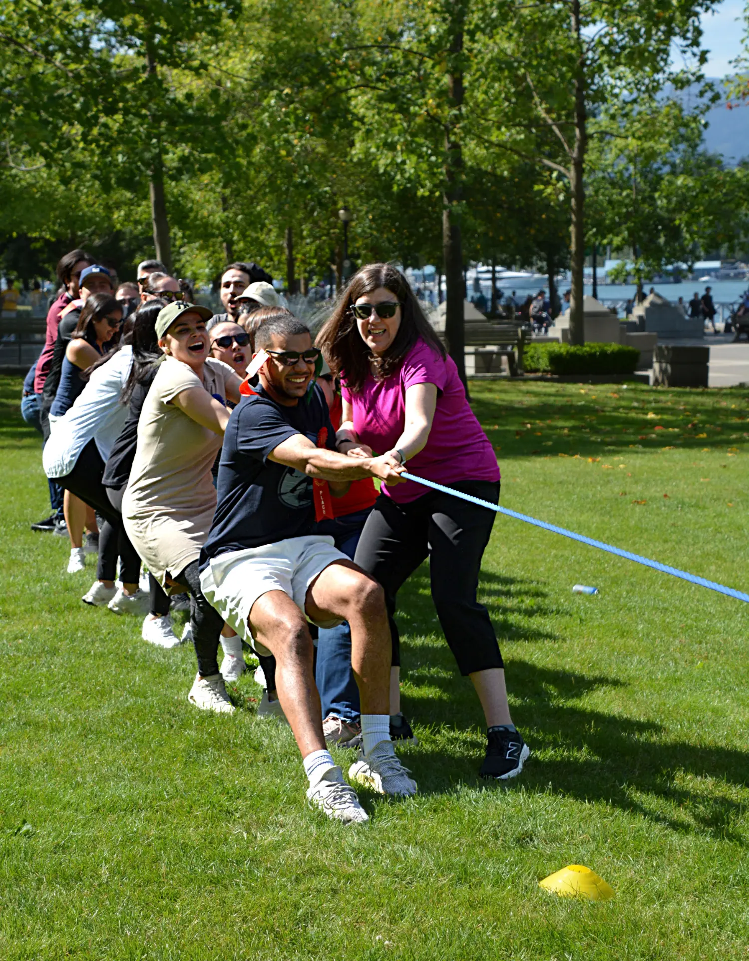 Having fun and enjoying great camaraderie at the first annual Invictus Sports Day.