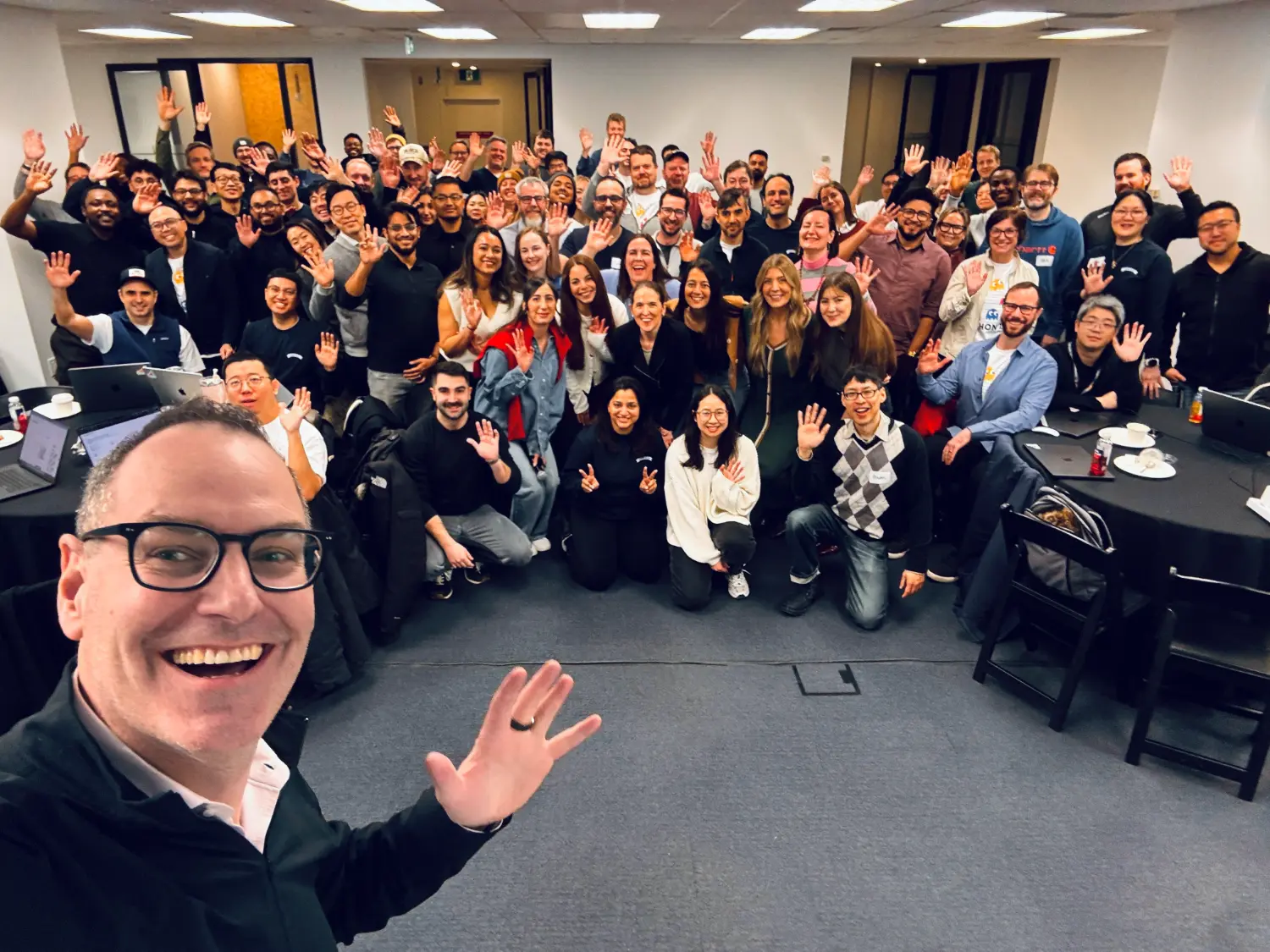 For our first companywide hackathon, we mixed teams across departments and gave everyone a few days to build.