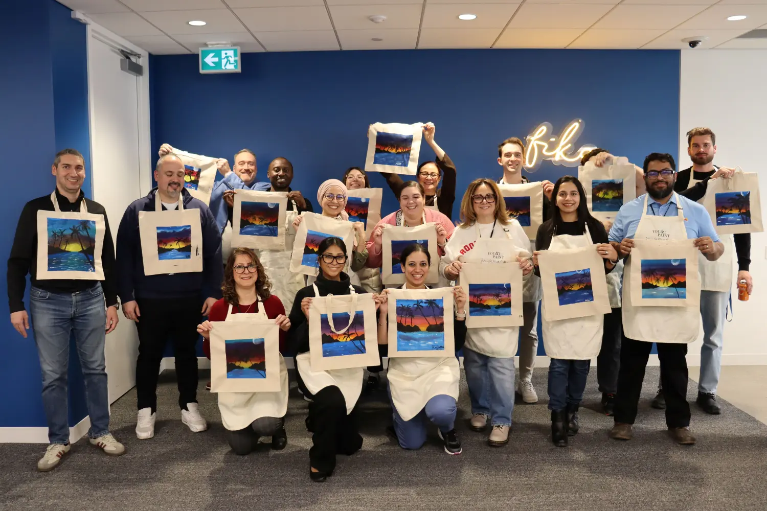 Fun Committee paint activity
