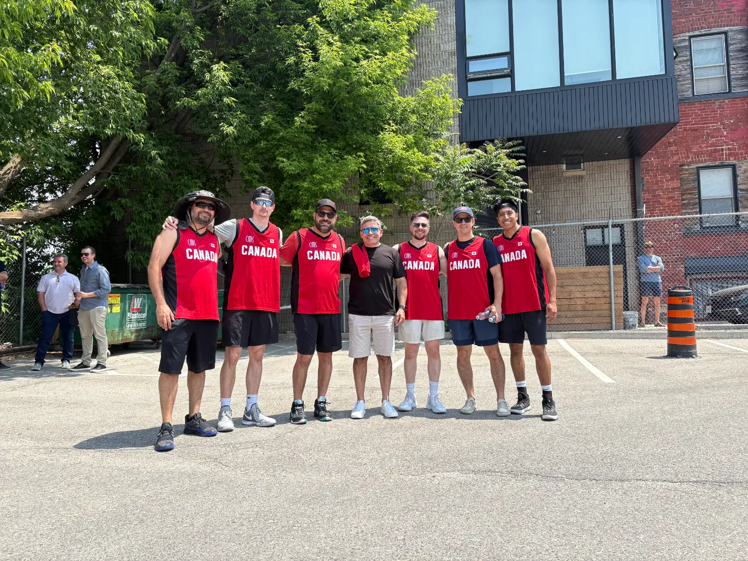 A CMS Group charity basketball team supporting Make a Wish Foundation 2026.