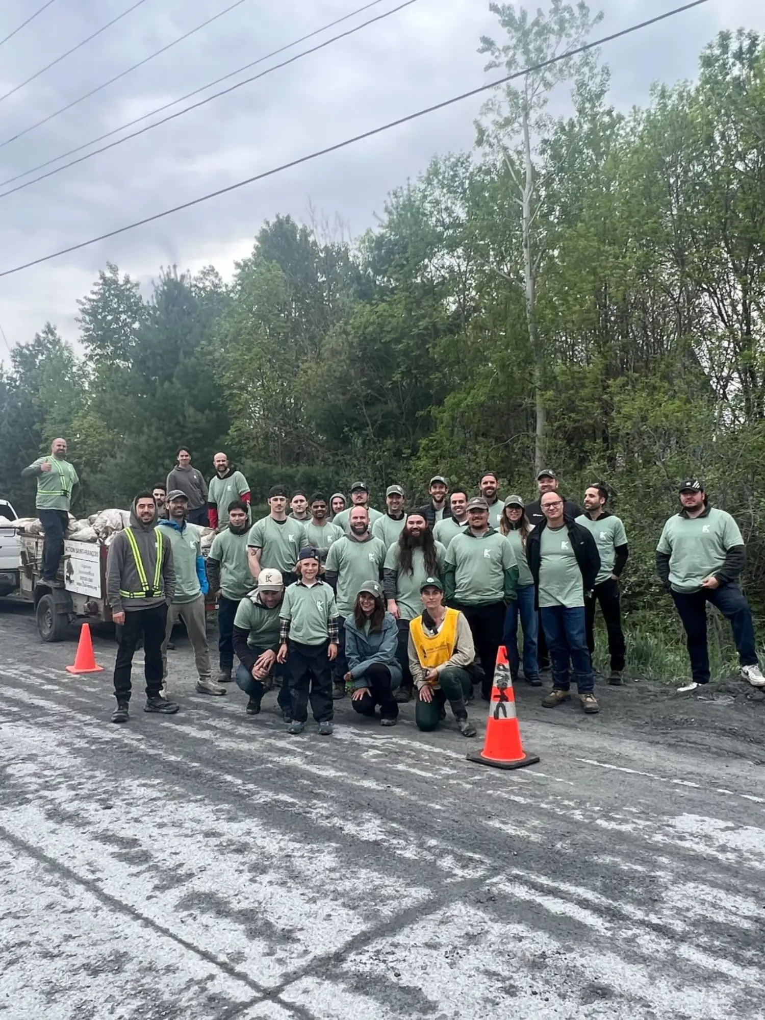 Our Quebec team is helping restore and clean up the land in the Sherbrooke community.