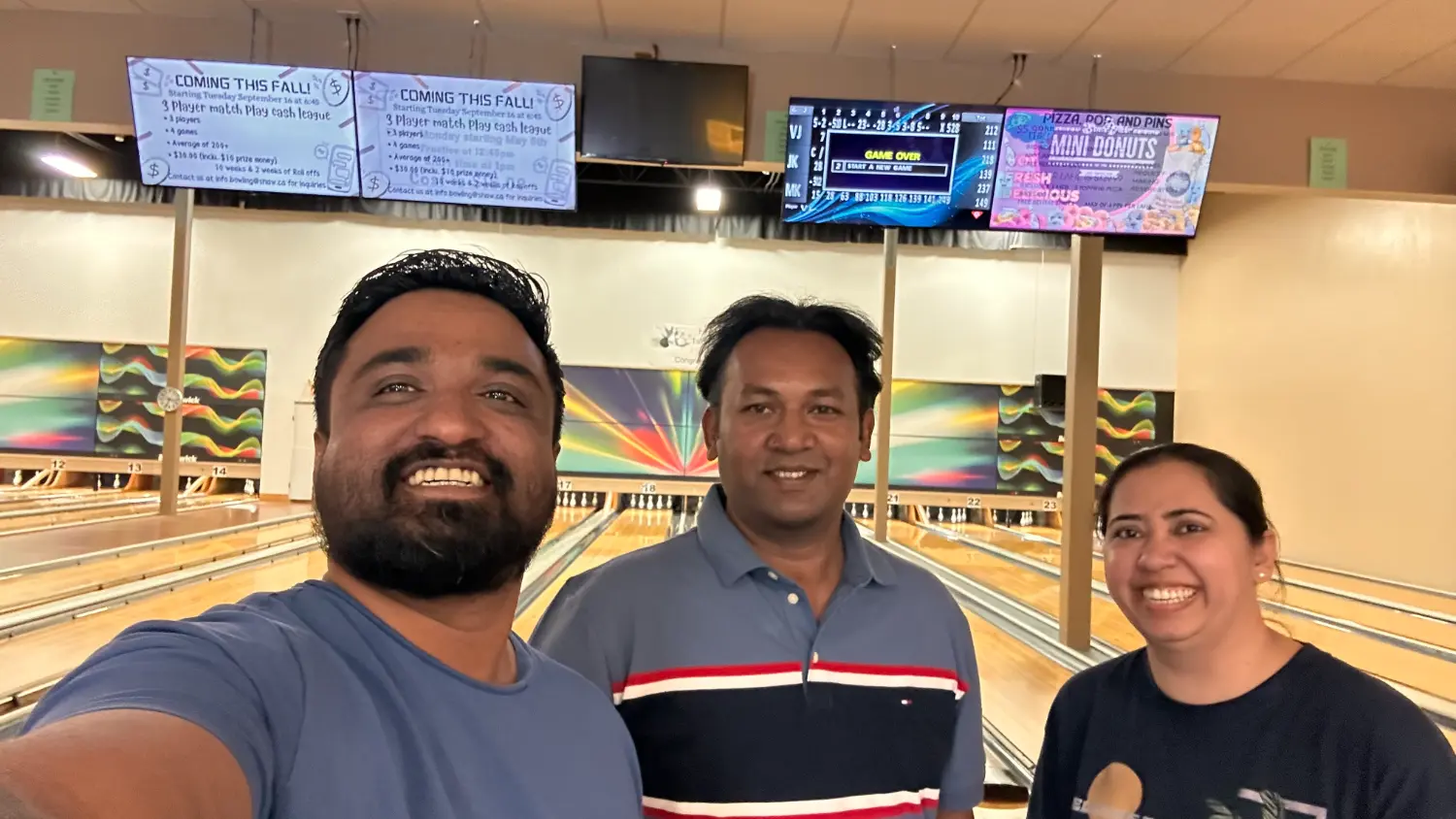 Alberta, CA, Team Bowling Event.