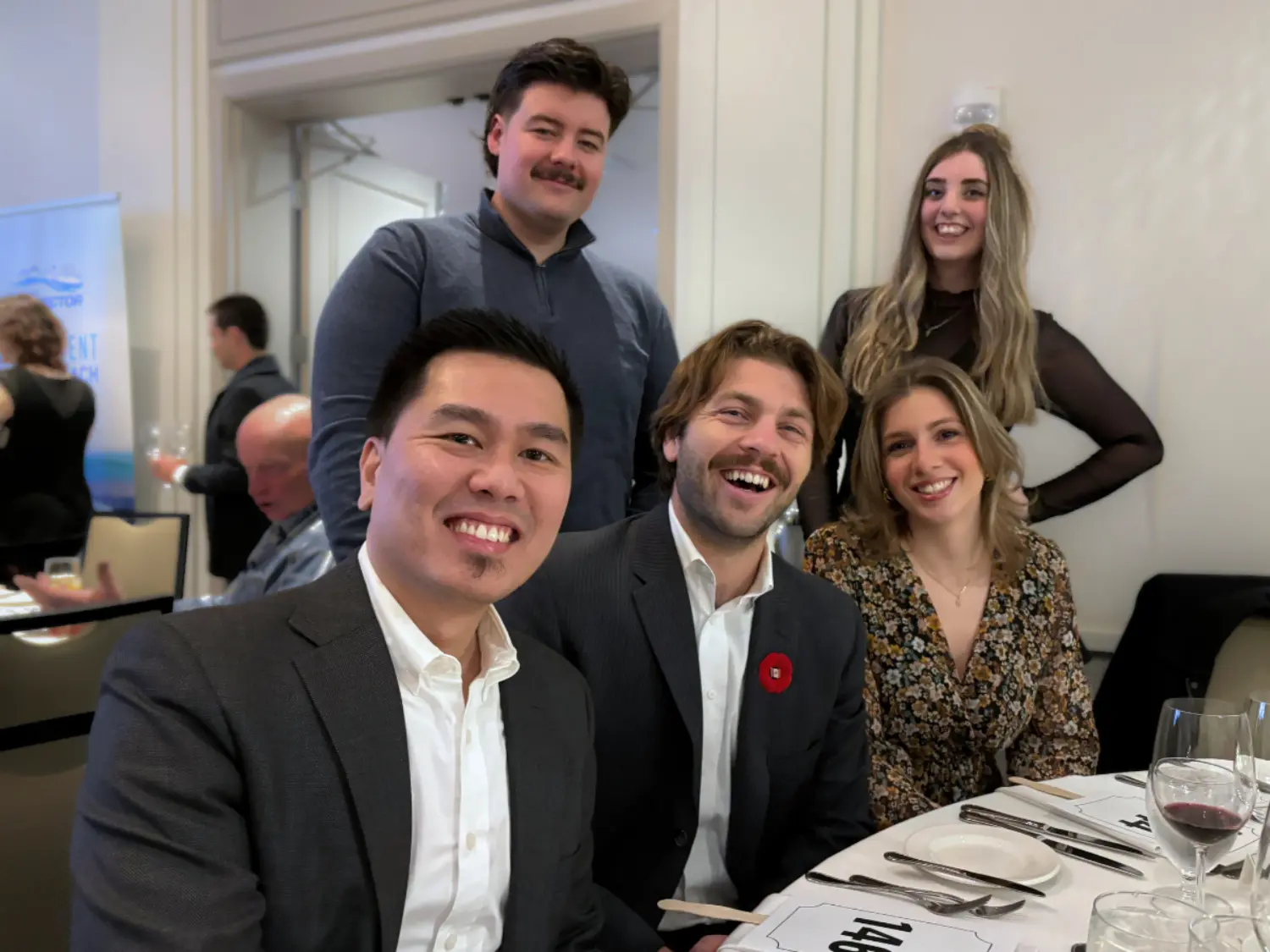 5 Dolphins attending a local Charity Gala.