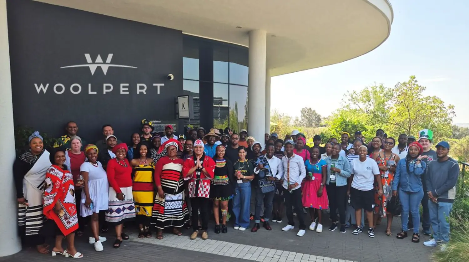 The Woolpert team in South Africa celebrating Heritage Day.