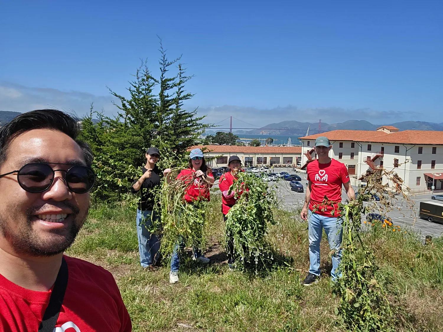 Tanium's team volunteers at. localpark!