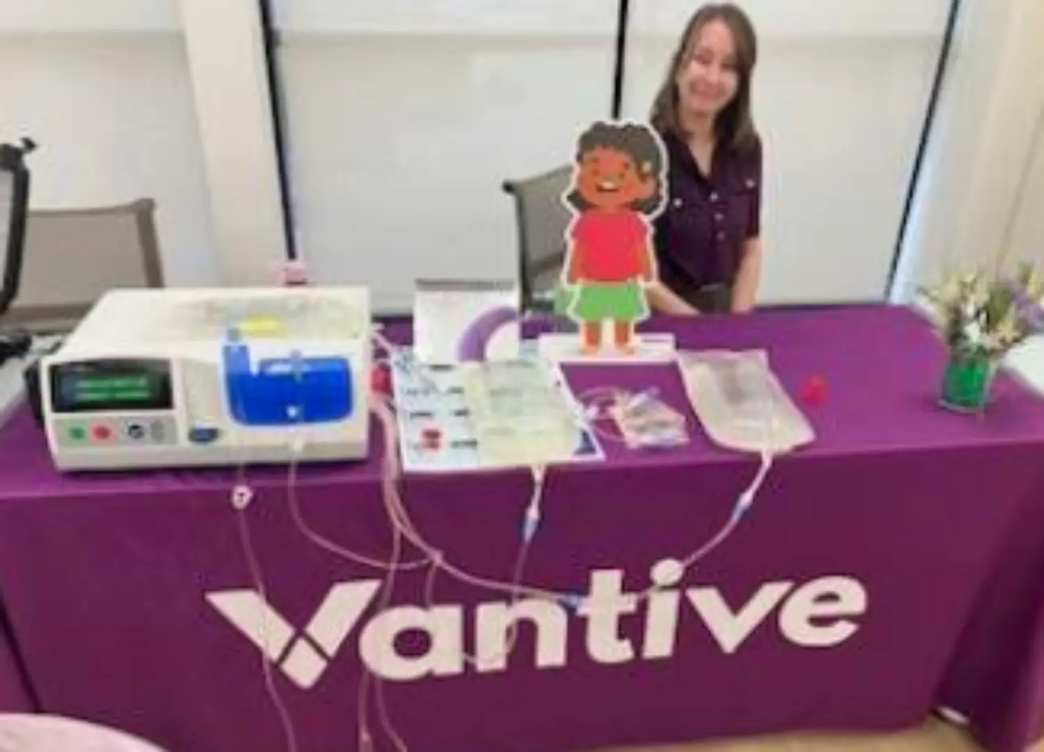 A Clinical Sales Territory Manager teaching our employees about our incredible technology at an employee product fair.
