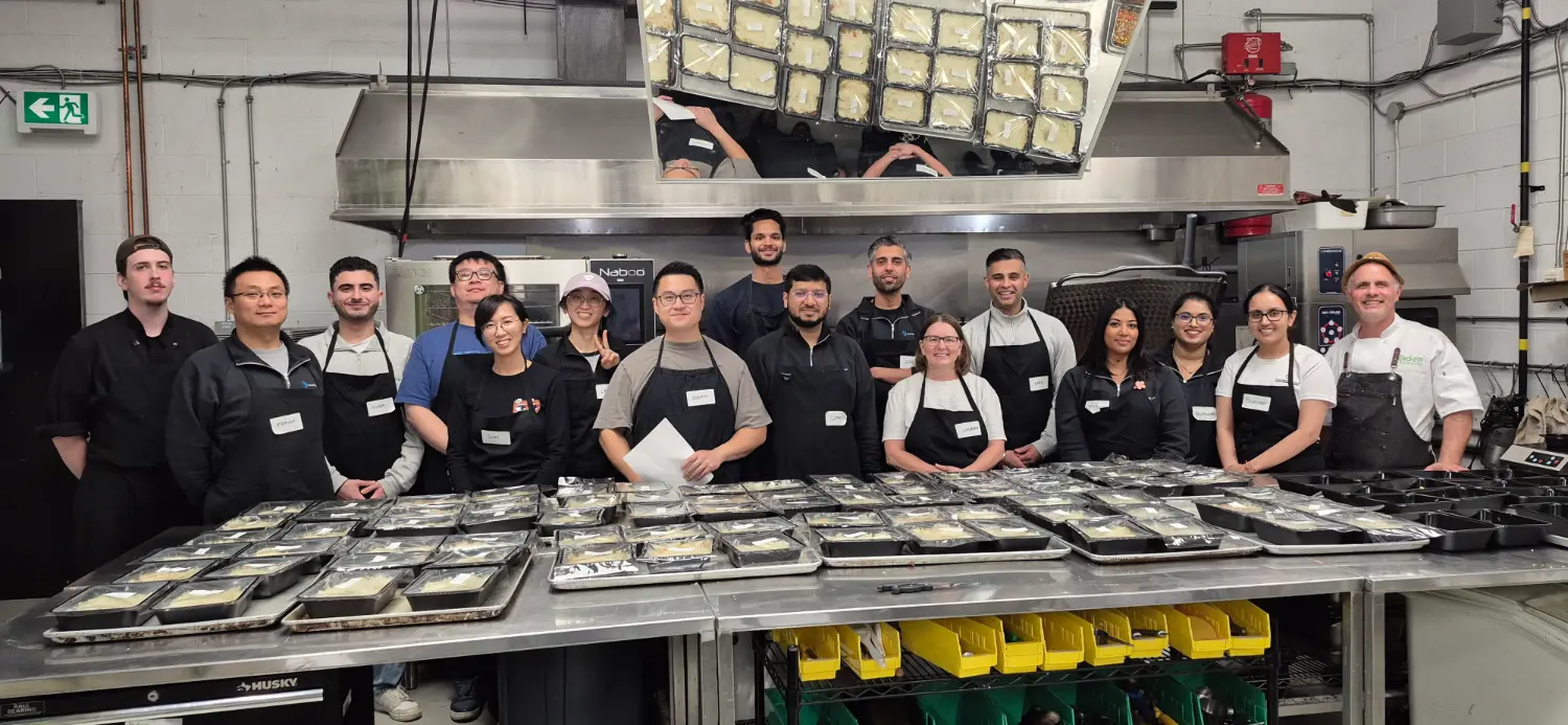Team Clearhouse participating in its annual volunteer event with Eden Food for Change.