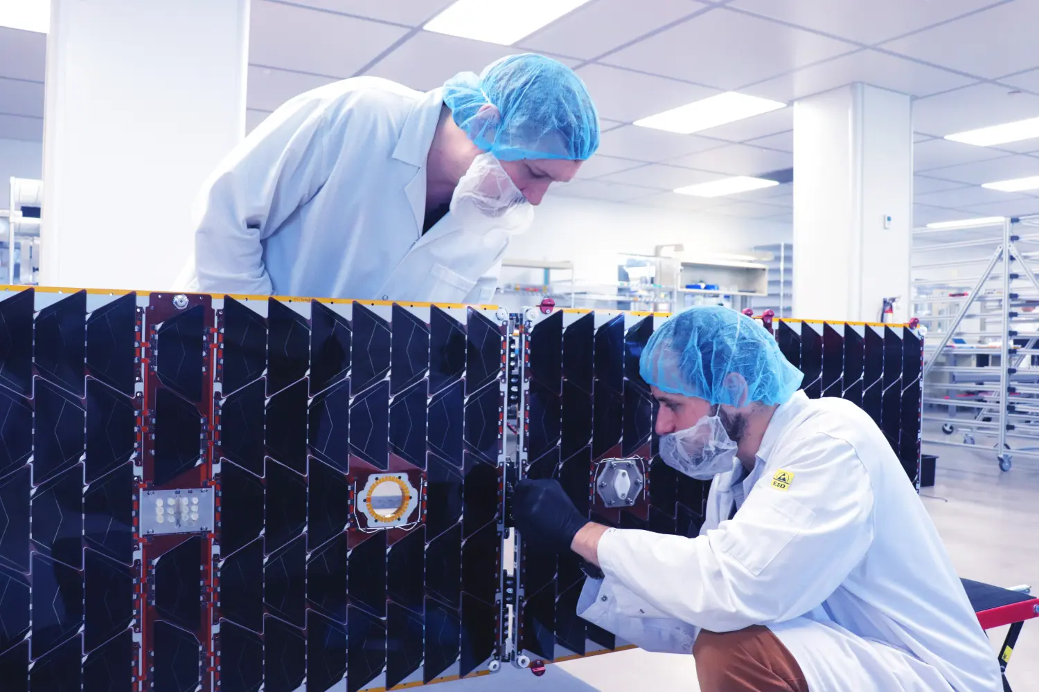 Kepler Team working on Satellite