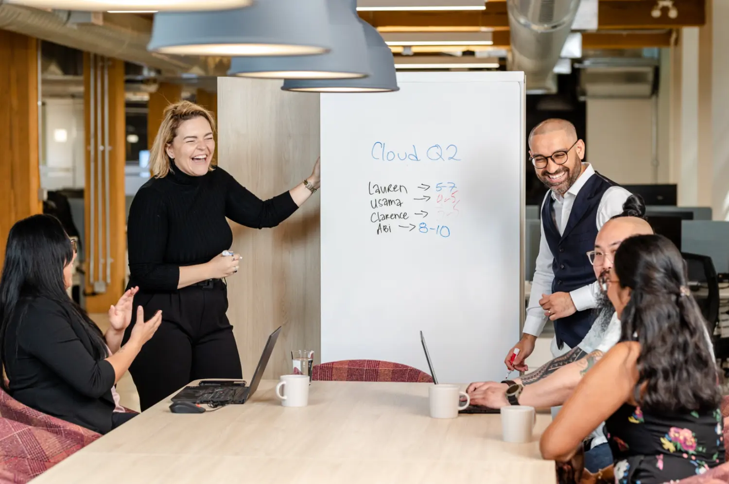 Collaborative problem-solving in our Toronto innovation space.