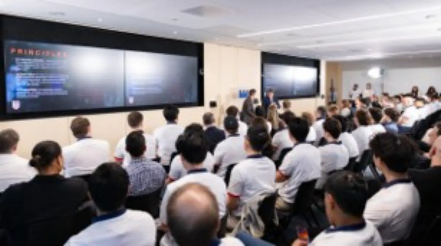 Employees gathered to hear from Mauricio Pochettino one of our many Slice of Citadel speakers