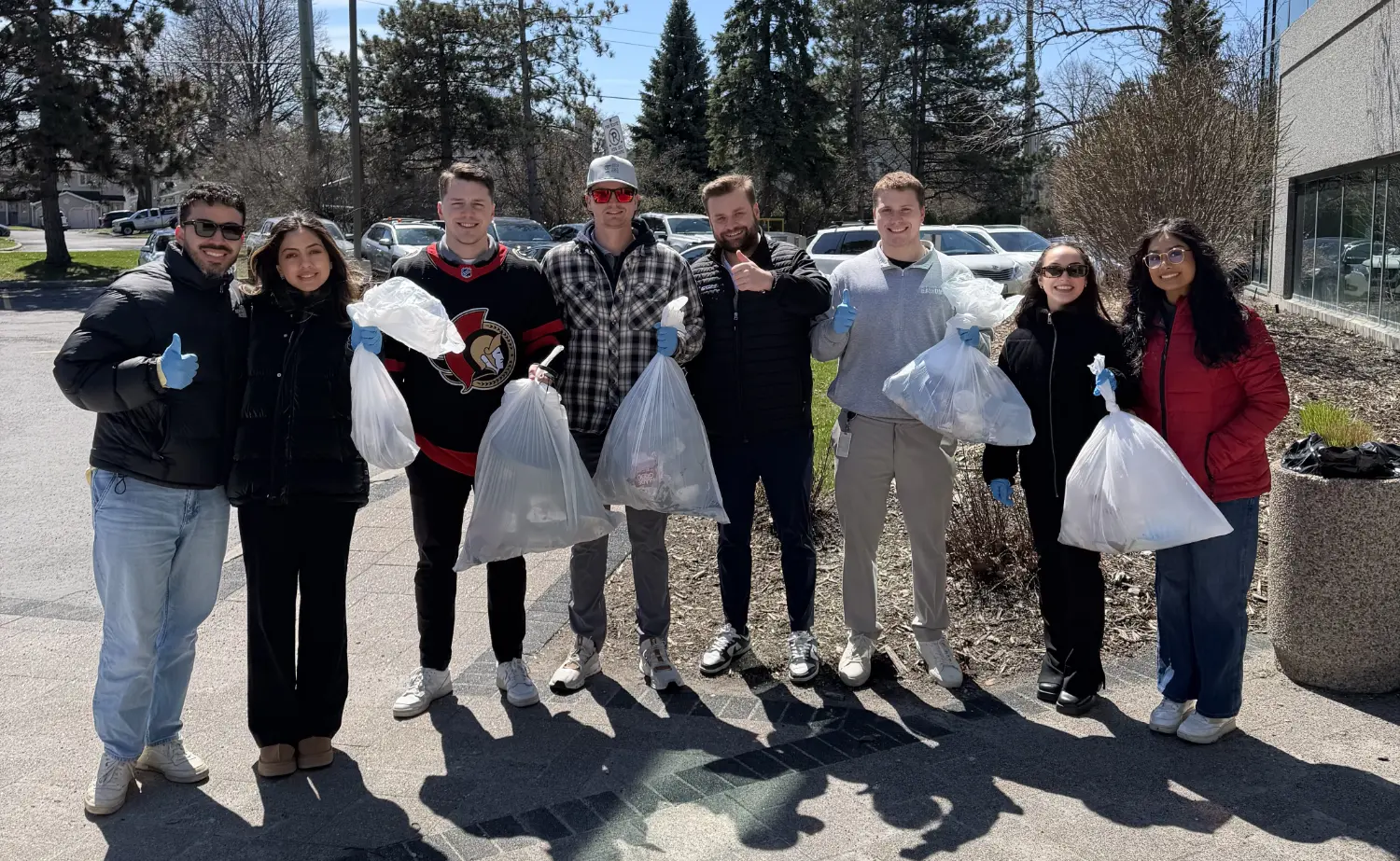 Ottawa office out volunteering doing a Earth-Day clean-up!