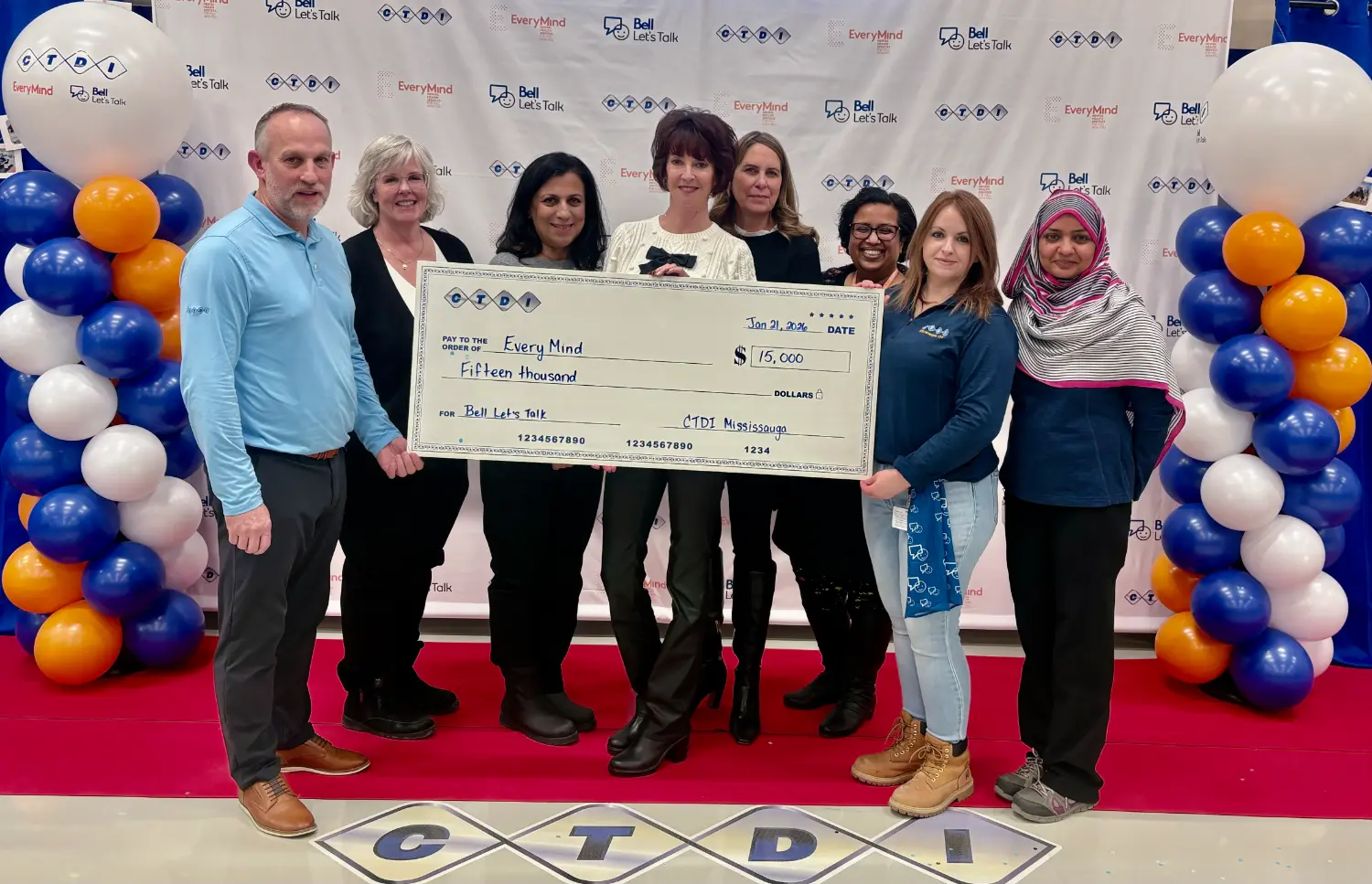 Bell Let's Talk Donation to Every Mind