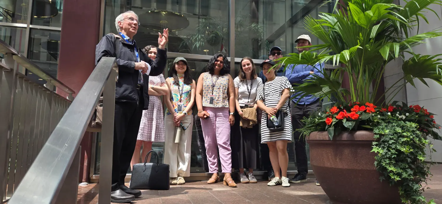 Colleagues explored Toronto and built connections during the Royal Ontario Museum Walk.