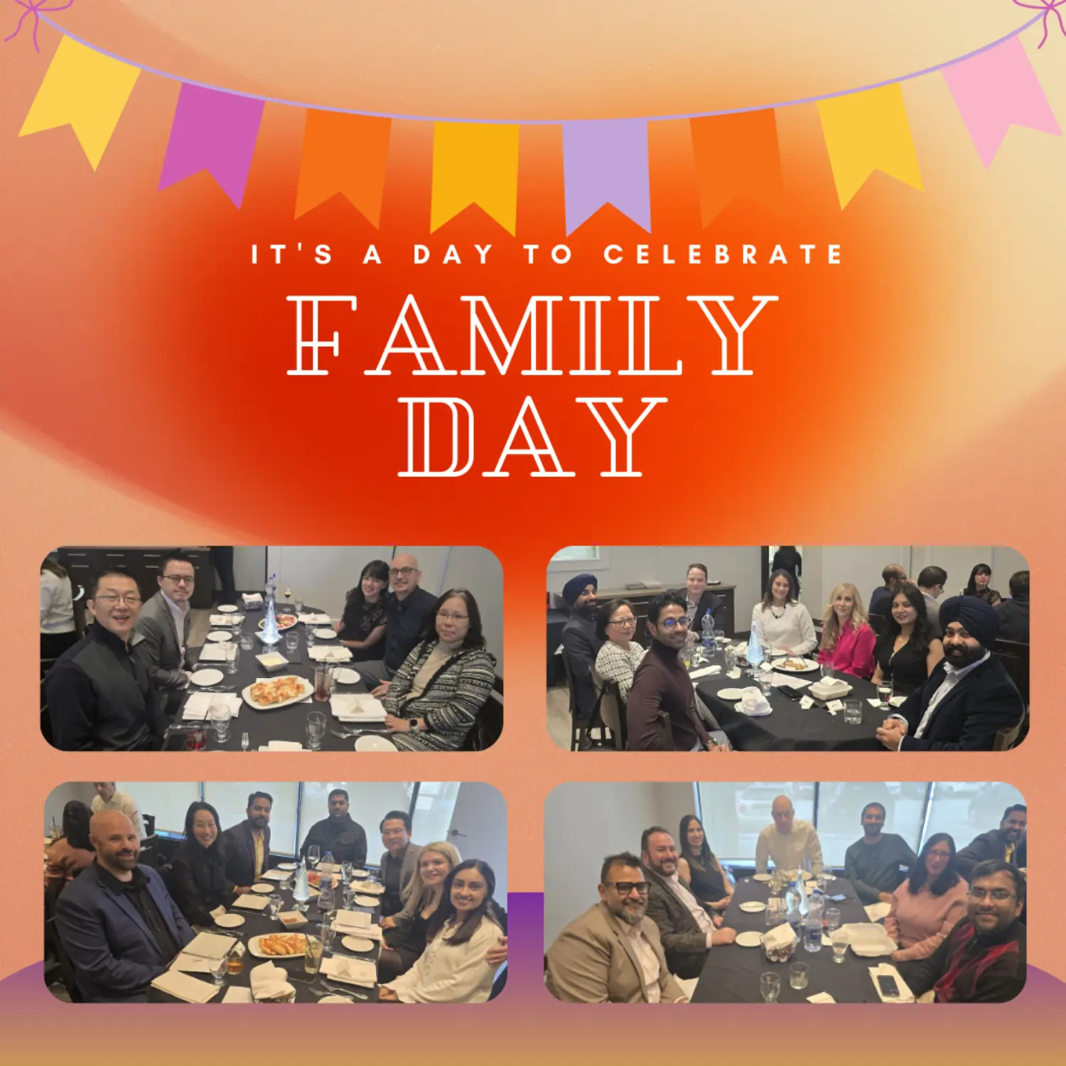 Coming together for family day lunch