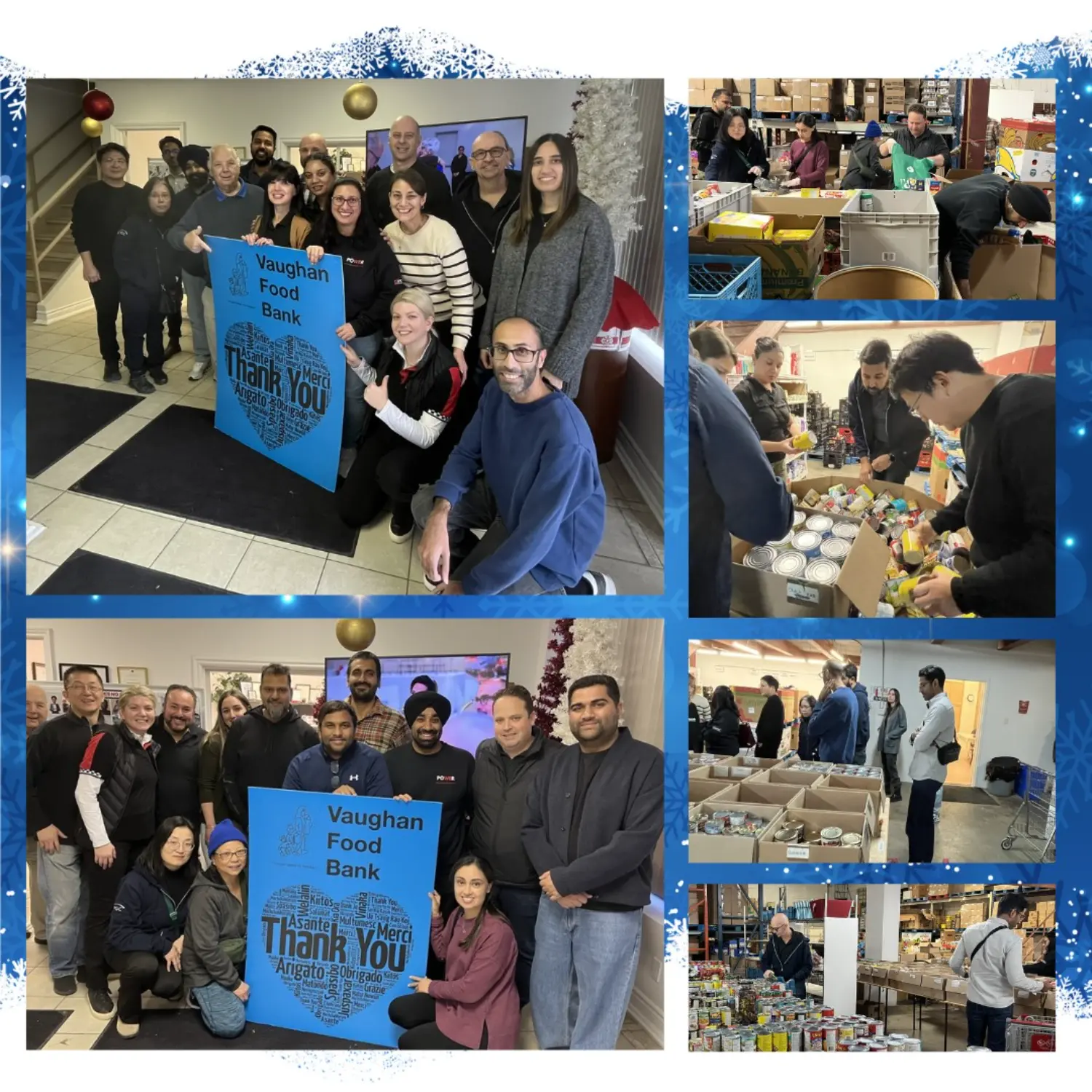 As a team we love to give back to our community, these photos are from our volunteer event at Vaughan City Food Bank