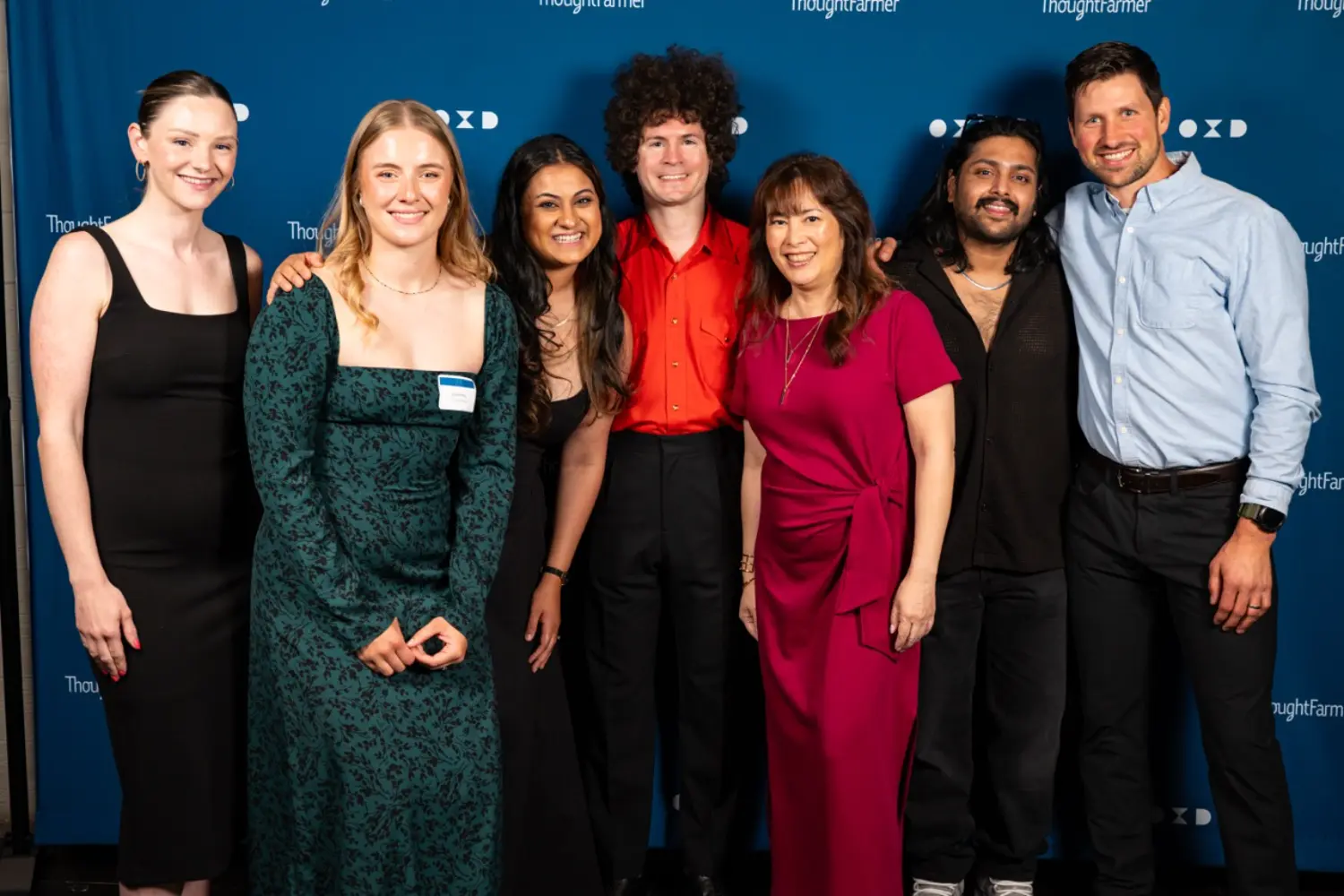 Our marketing and sales team at our annual company party