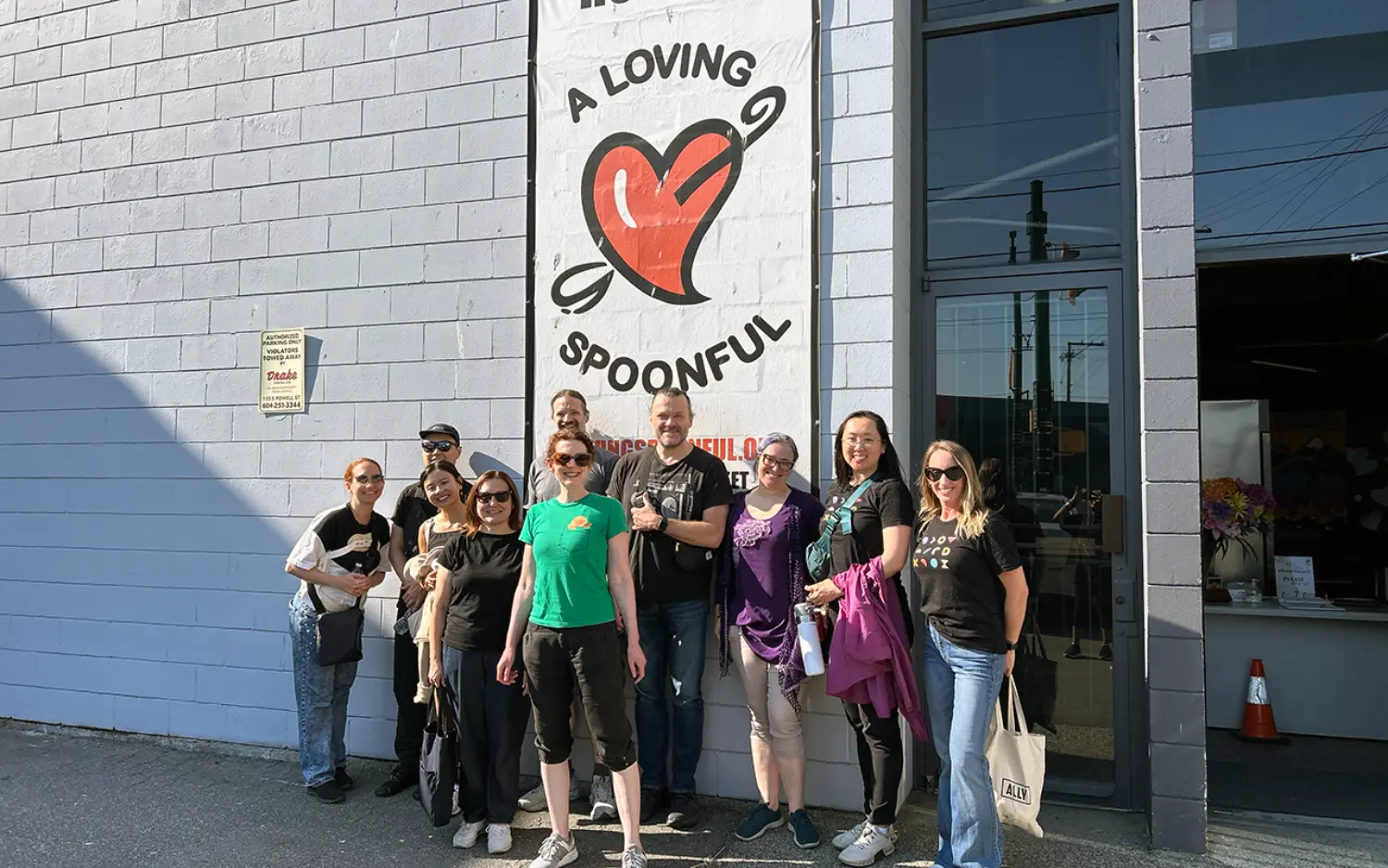 UX and creative team members volunteering with a local charity, A Loving Spoonful