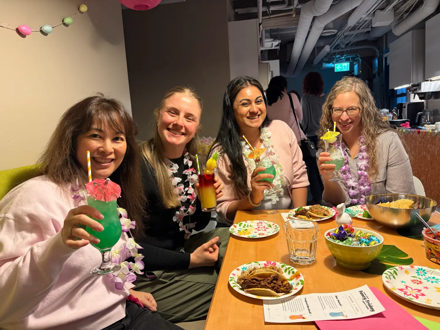 Spring break themed Fancy Friday cocktails