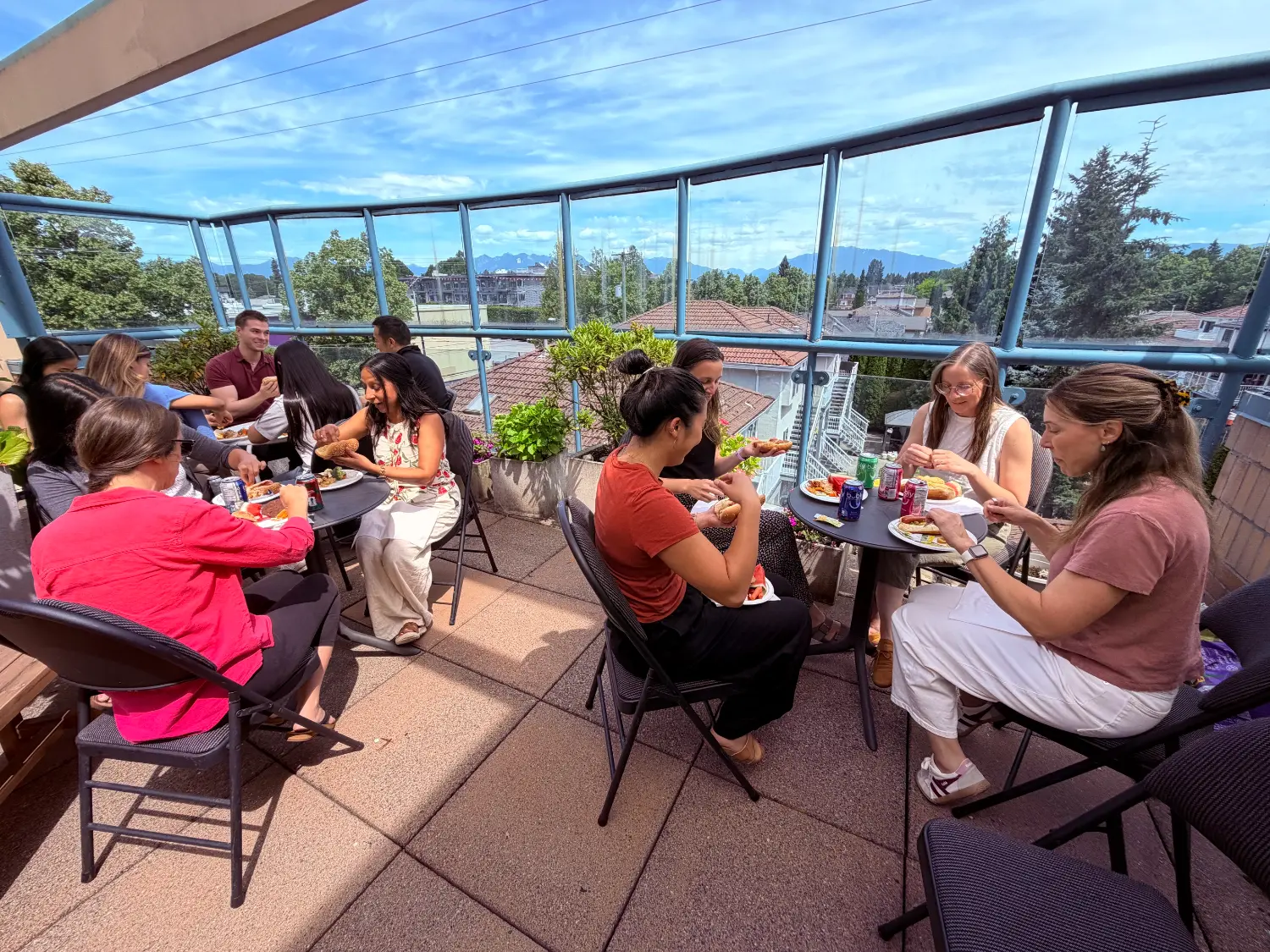 Our Employee Engagement Committee hosts an annual summer BBQ complete with hot dogs and grilled onions.