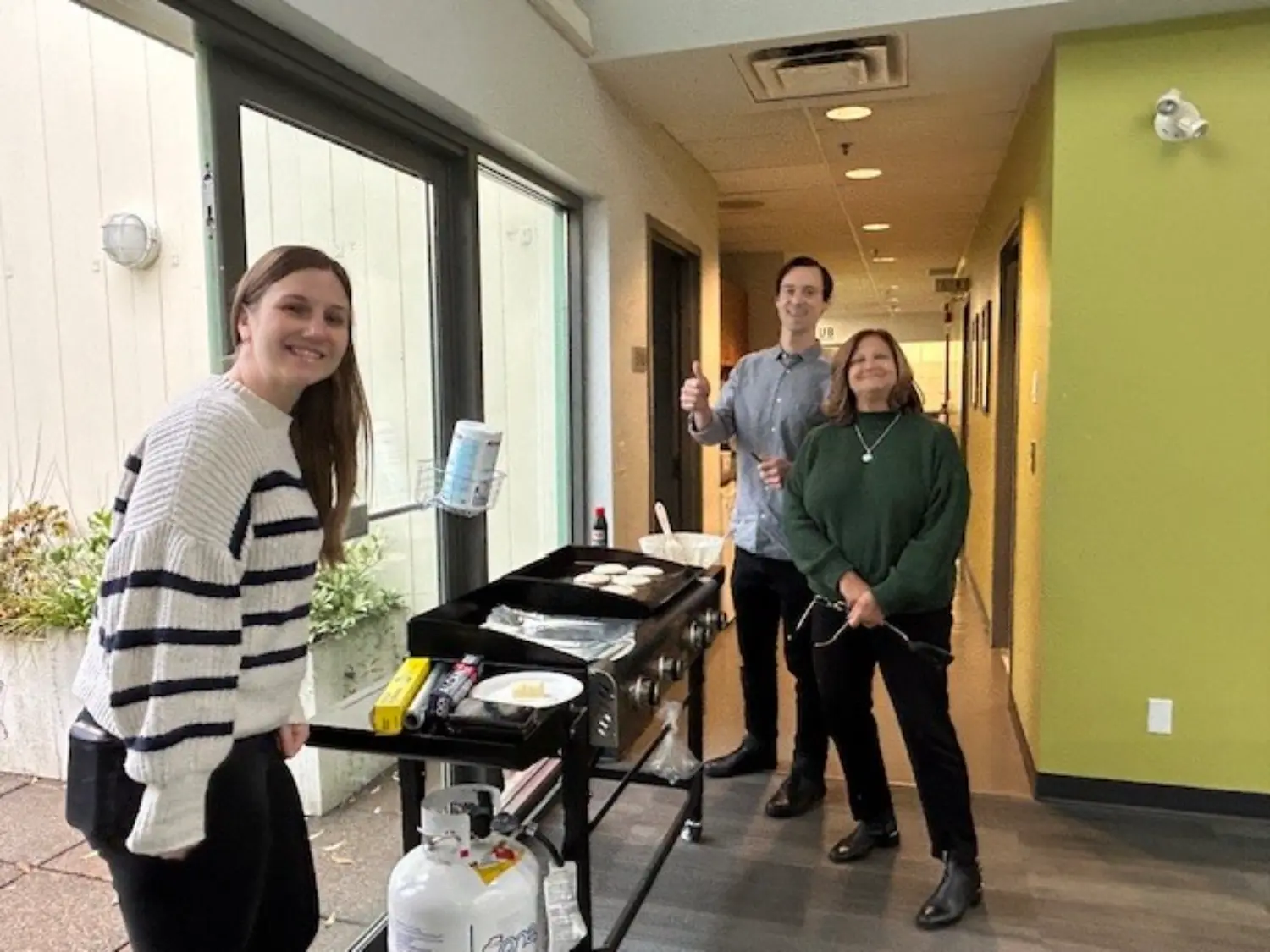 We host a Pancake Breakfast for employees 2 - 3 times per year.