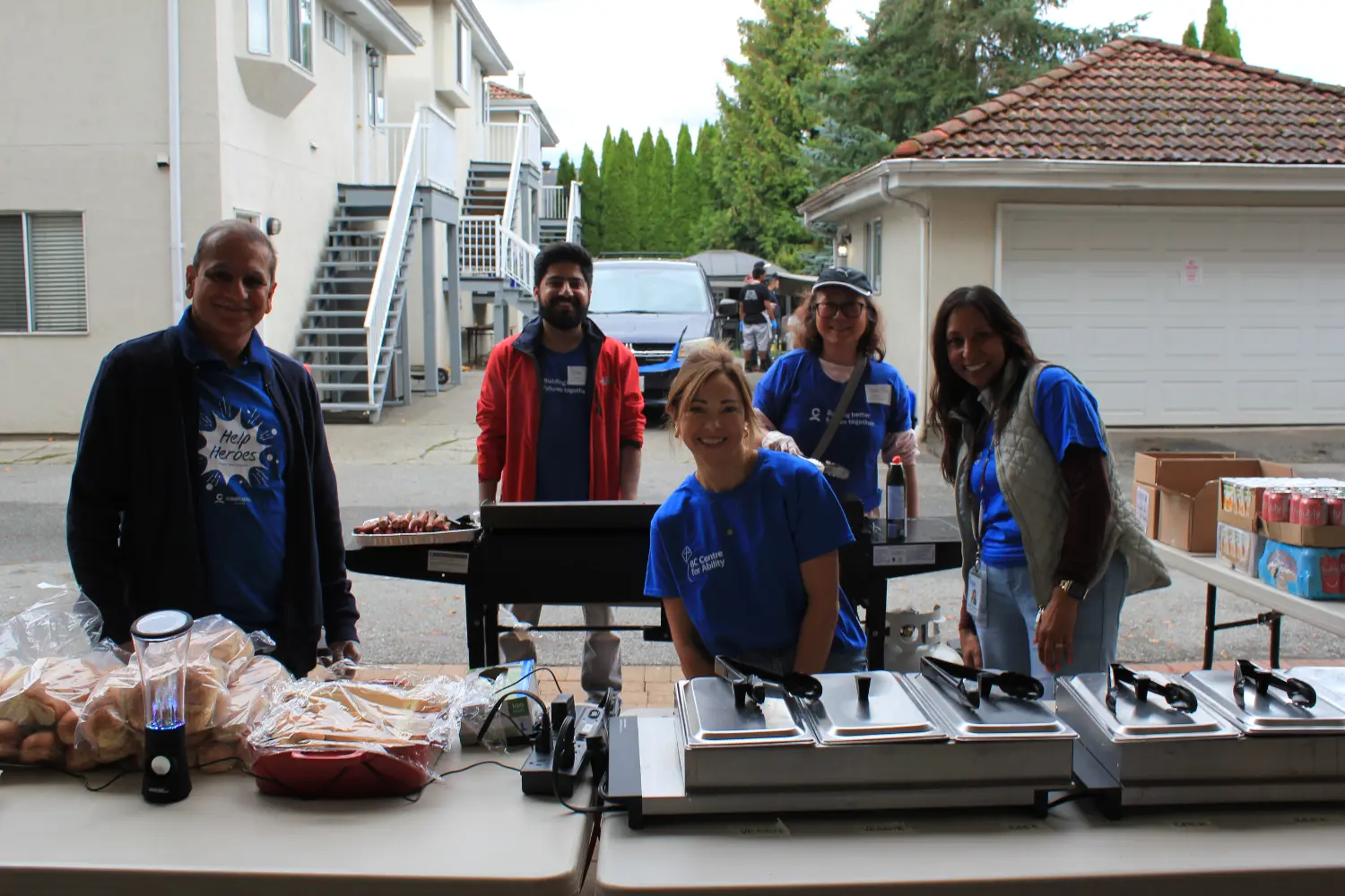 We host a Family Fun Night/BBQ once per year to spend time with our clients with volunteers from Coast Capital