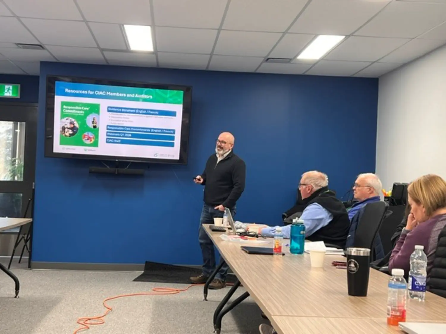 The Director of Responsible Care® provides a presentation on the Responsible Care® program