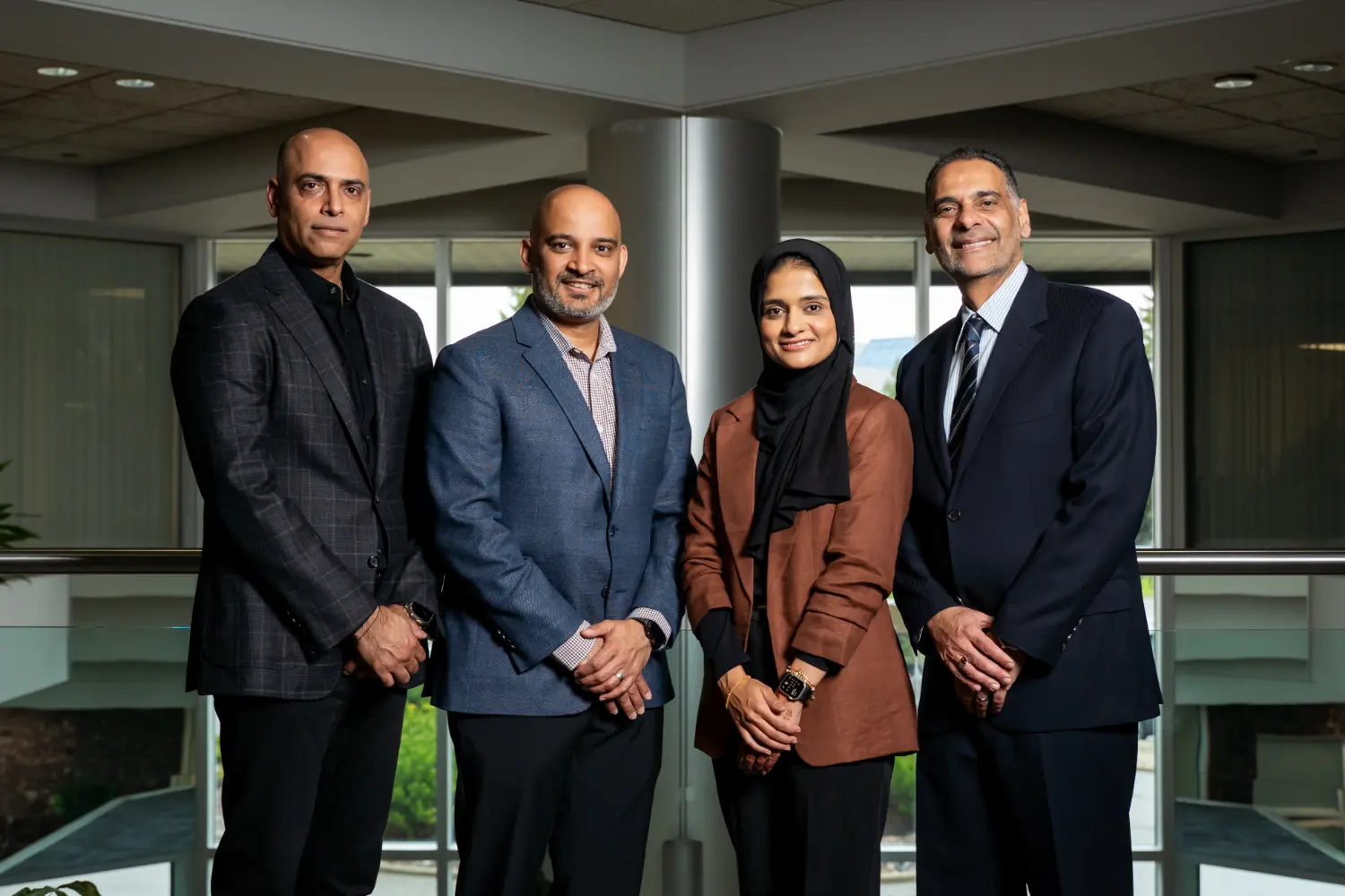 NVS Partners - (Lto R) - Vick Vij, Nilesh Pithwa, Zahra Admani, Sadik Najarali