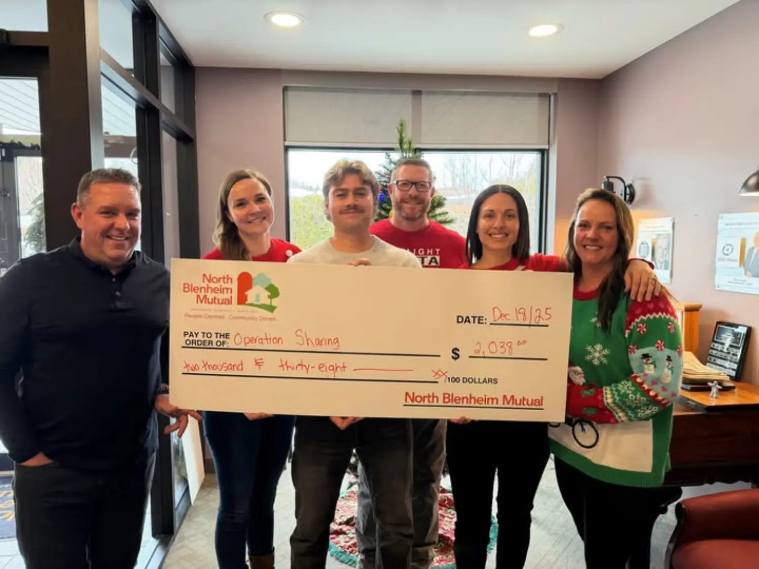 Local food bank donation