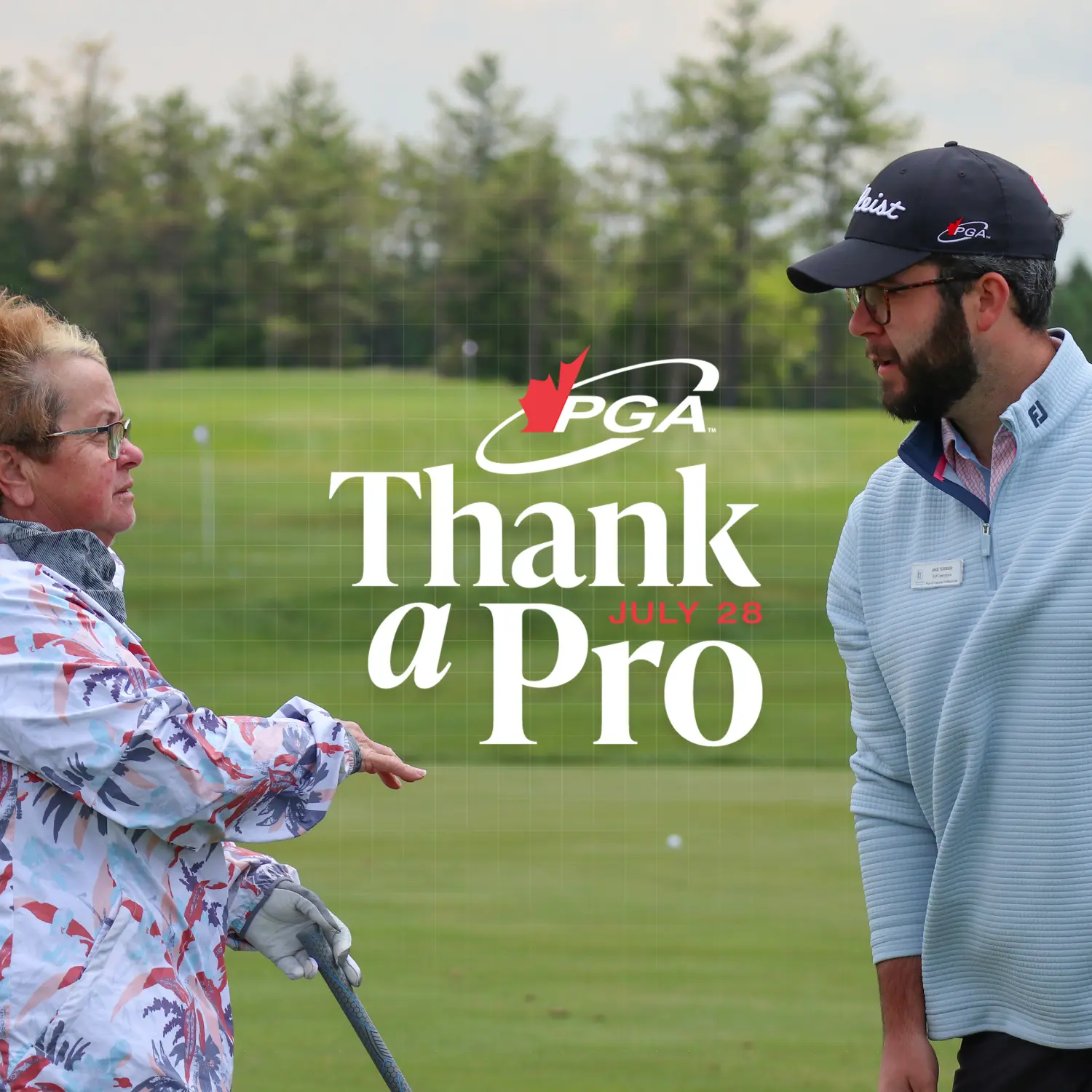 Thanking a PGA of Canada Professional