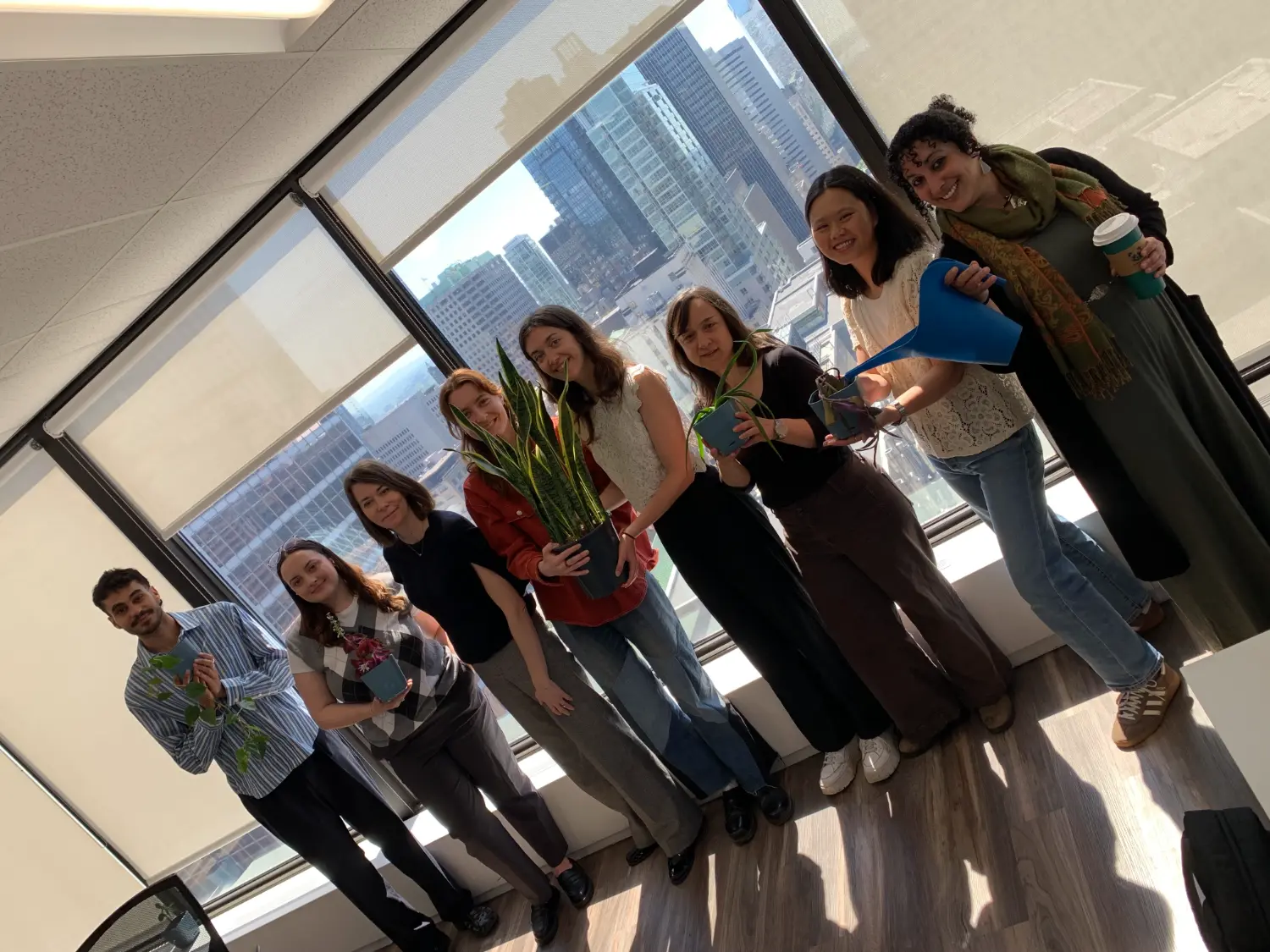 Montréal team celebrated Biodiversity Day by adding new plants to the office, bringing more greenery into the workplace
