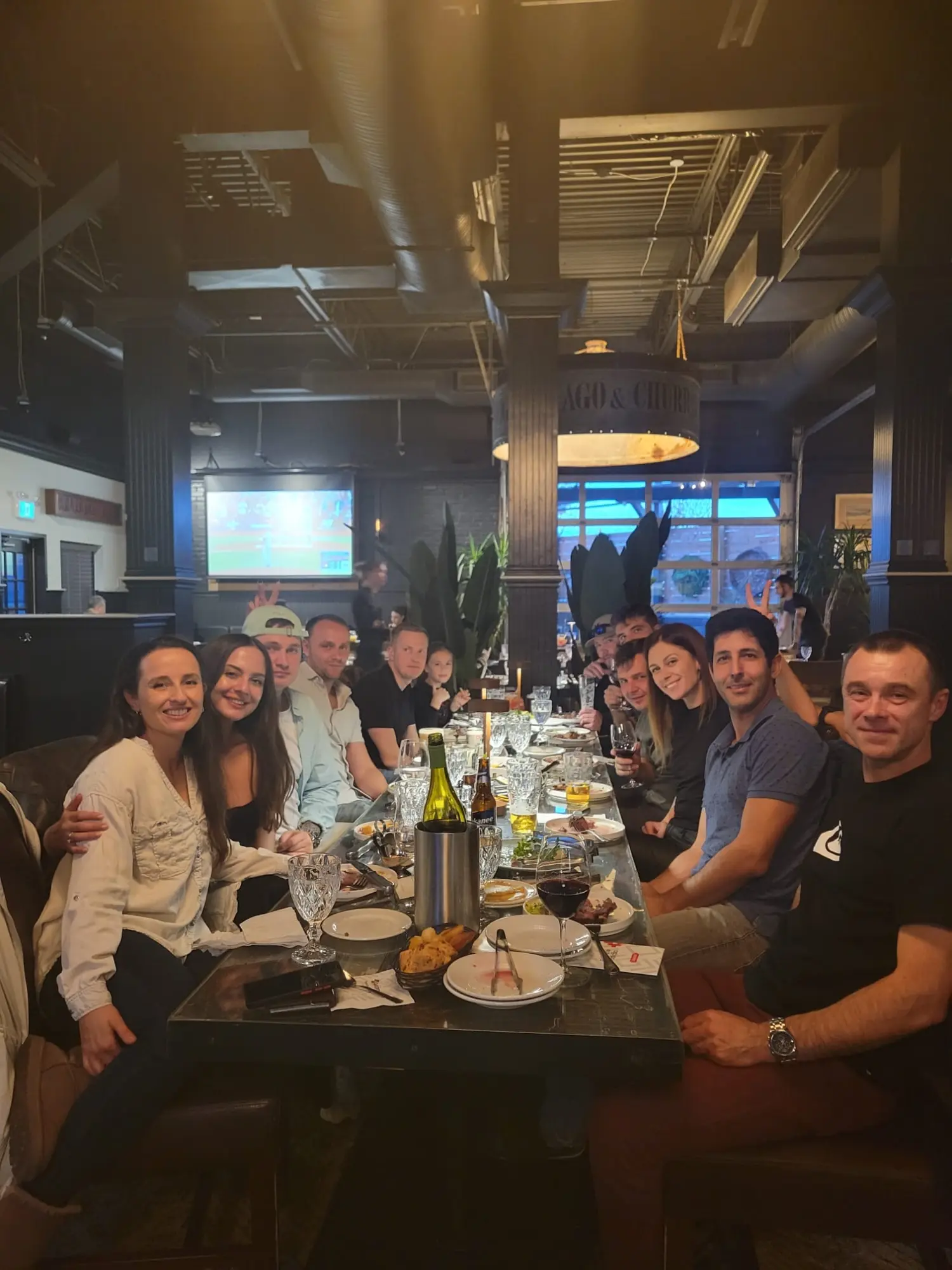 Celebrating after the trade show