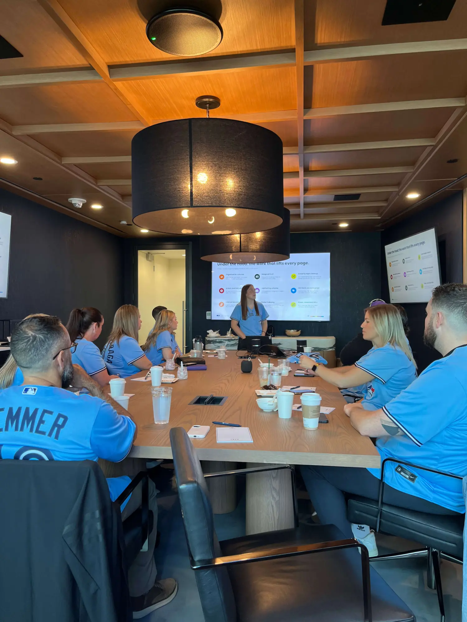 Team meeting at the Rogers centre for the annual kick off