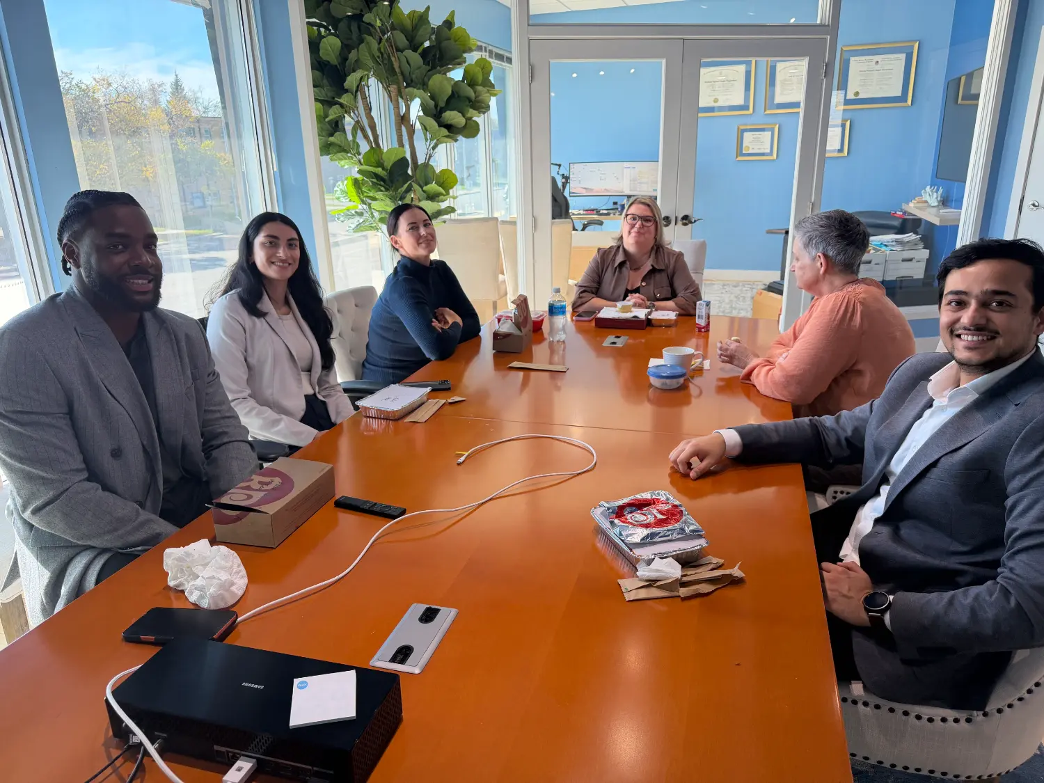 Welcome lunch for our newest team member! A staple part of our onboarding