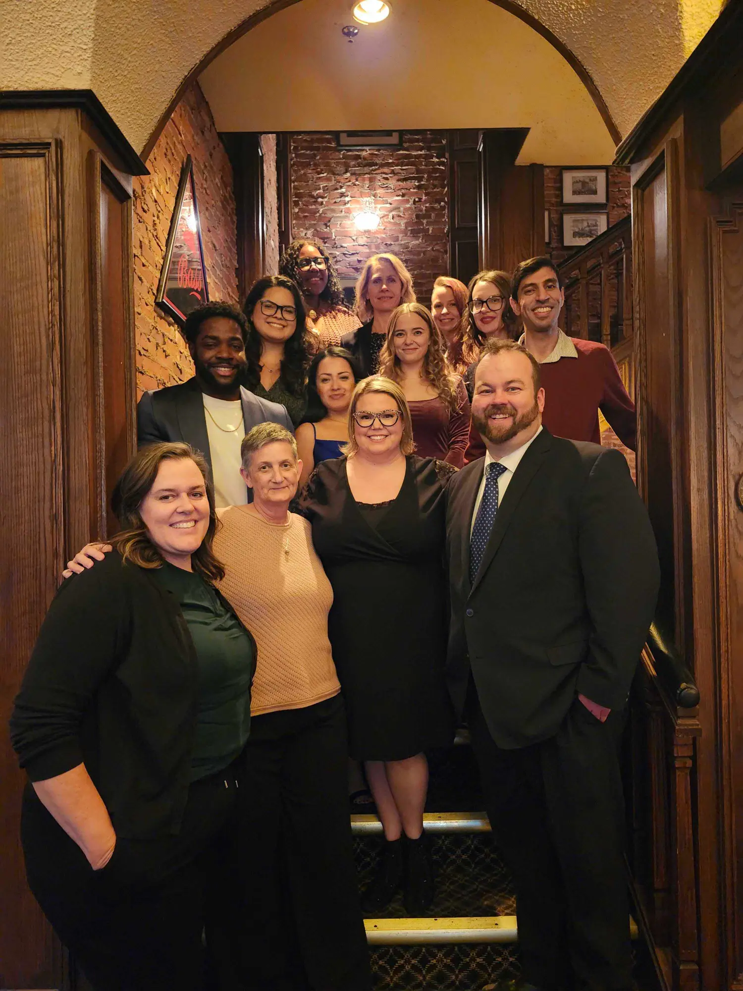 Group Photo at a formal dinner event