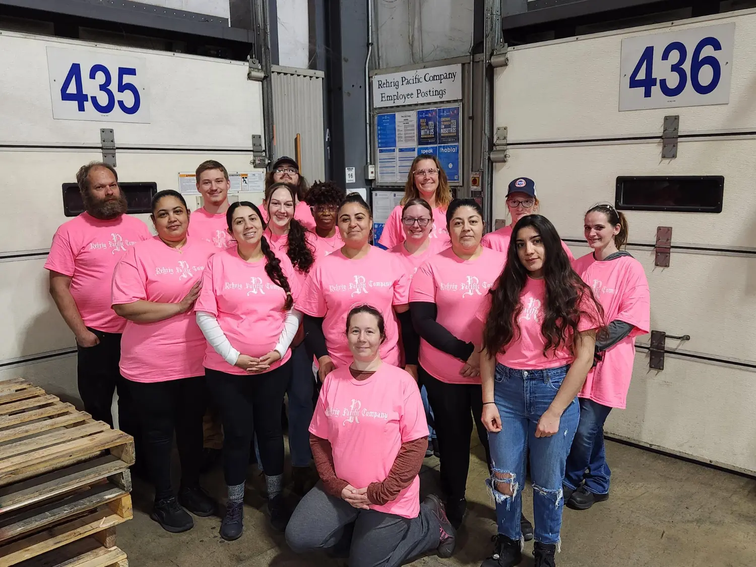 Celebrating 300 days safe and Breast Cancer awareness at our Michigan Service site.