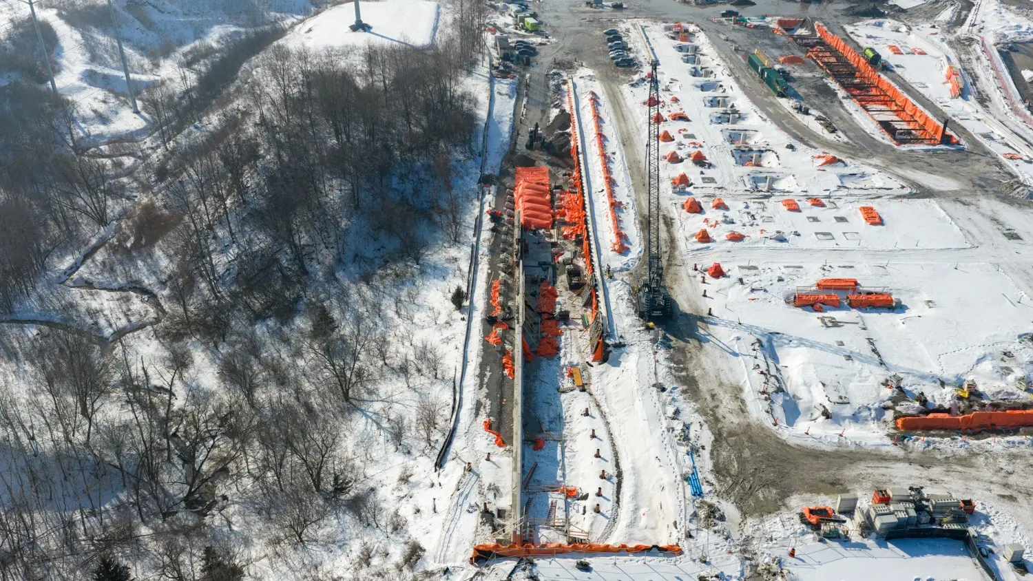 The first portion of the operations, maintenance and storage facility (Ontario Line)