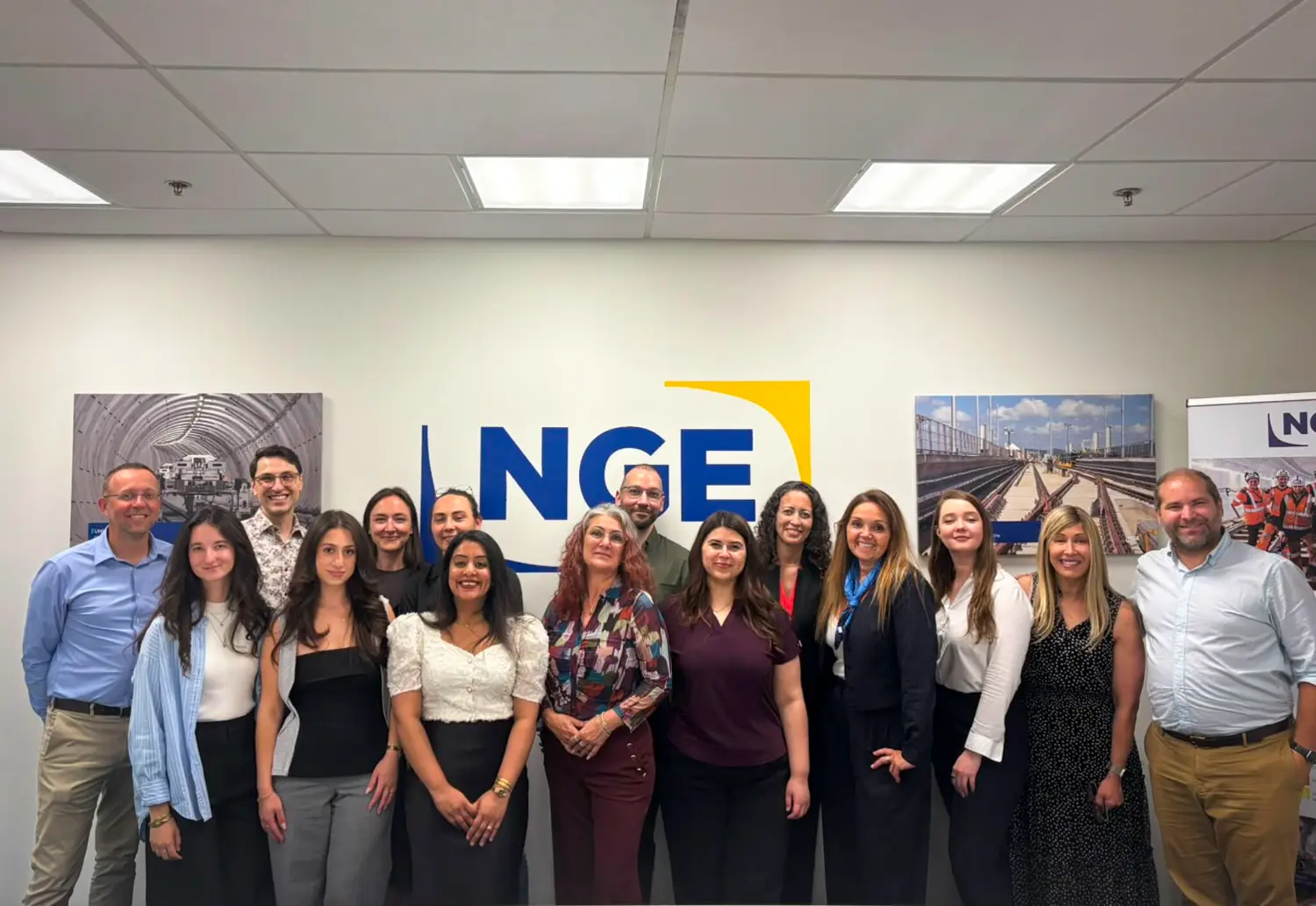 Laurence Lelouvier, Chief Human Resources Officer at NGE Group, during her first visit to Toronto, meeting the teams