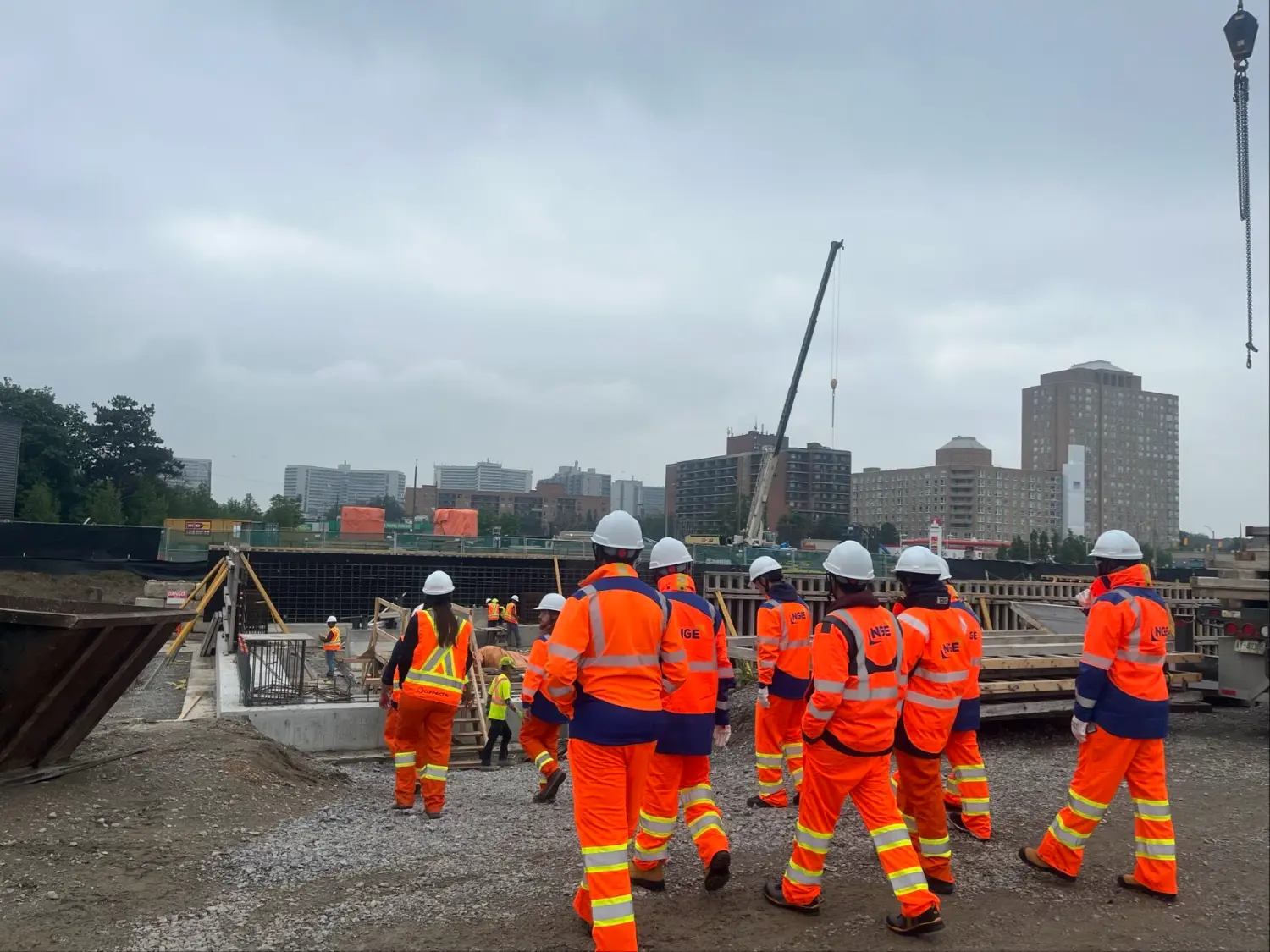 Students from Toronto Metropolitan University exploring the Ontario Line - RSSOM project in Toronto alongside our teams
