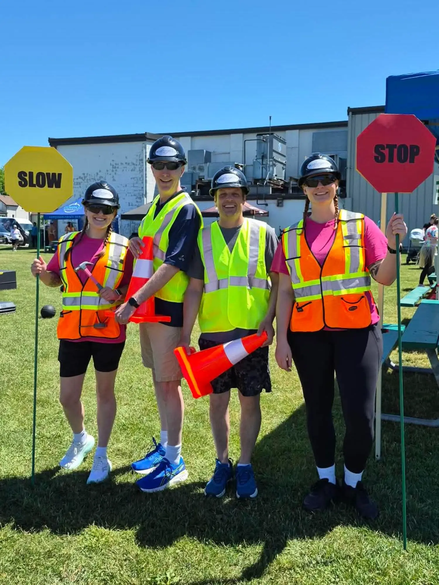 Our team participating in the corporate challenge put on annually by the local chamber of commerce
