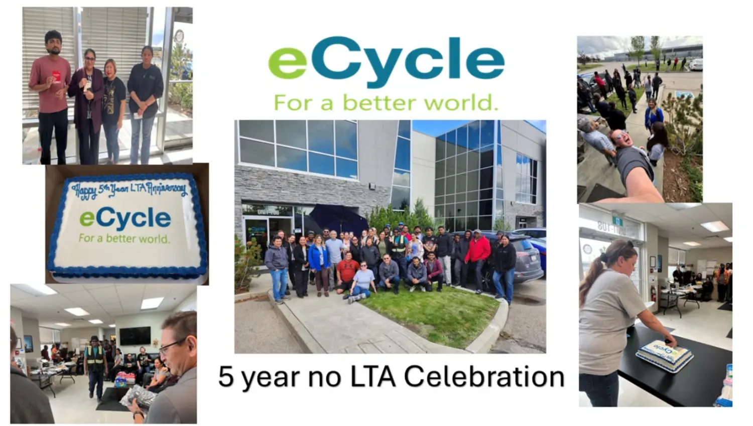 Celebrating 5 years without Lost Time Injury at our Alberta Location. Health & Safety has been a full team effort!