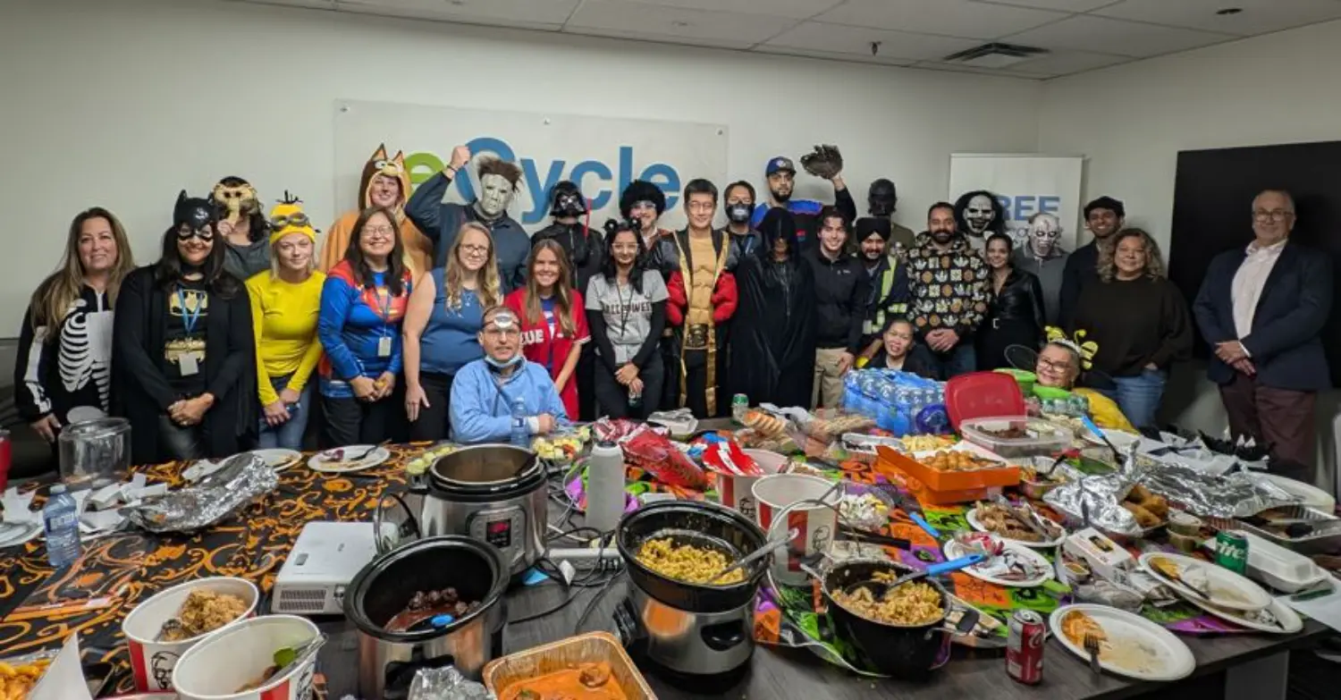 One of many social events year round! A fan favourite is the dress up for Halloween potluck!